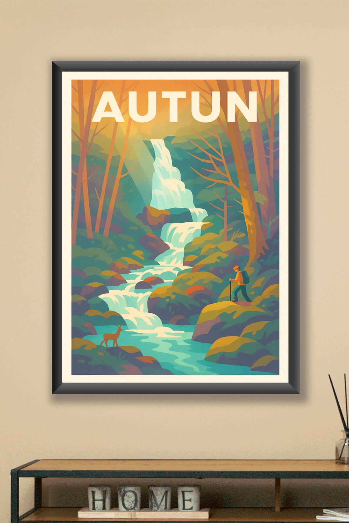 Affiche de Autun - Évasion Nature et Cascade Enchantée