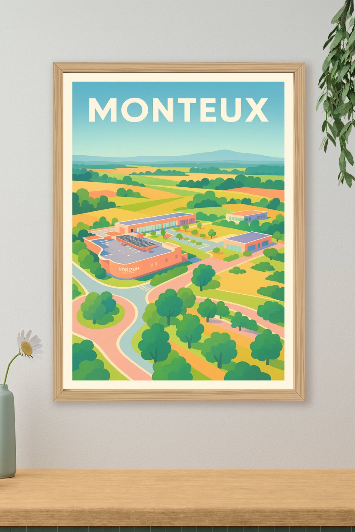 Affiche de Monteux – Évasion bucolique et modernité en Provence