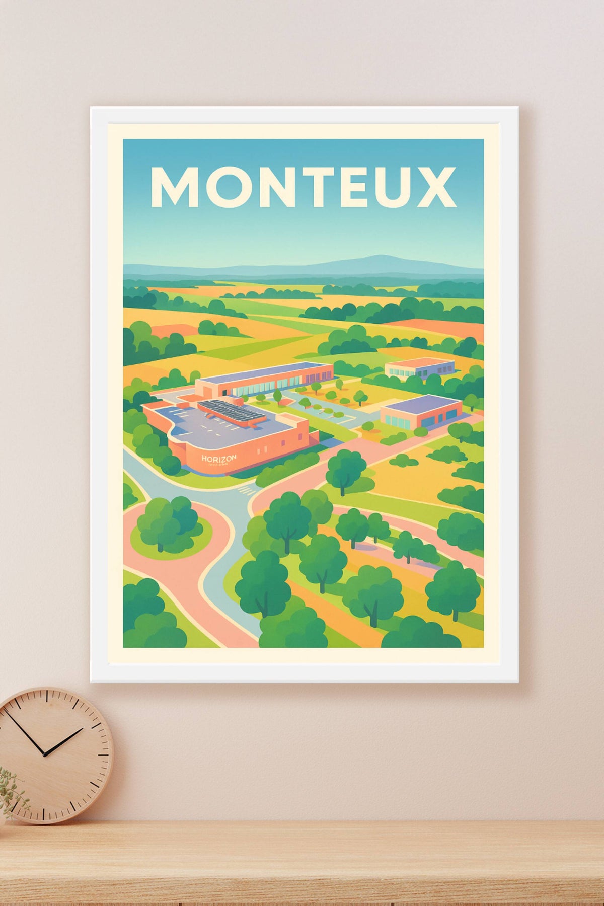 Affiche de Monteux – Évasion bucolique et modernité en Provence