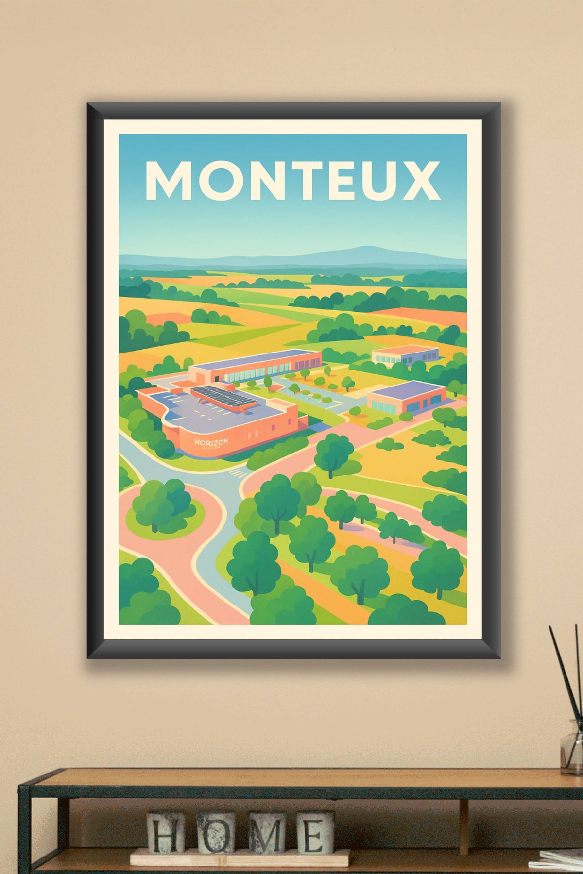 Affiche de Monteux – Évasion bucolique et modernité en Provence