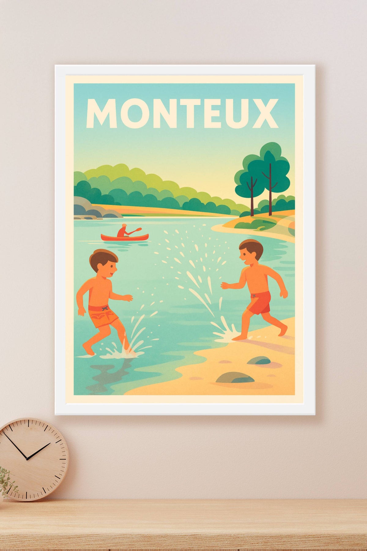 Affiche de Monteux - Douceur et joie au bord de l'eau