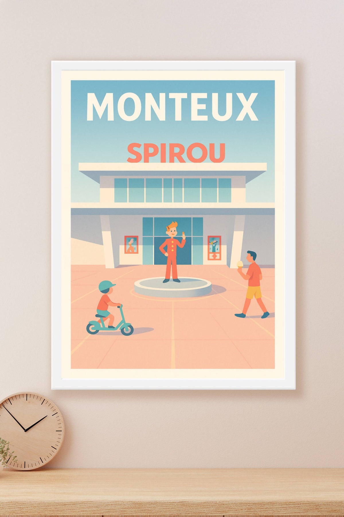 Affiche de Monteux - L'univers Spirou en douceur