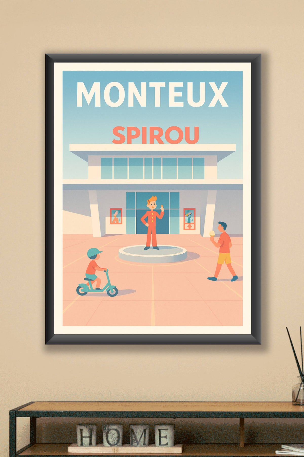 Affiche de Monteux - L'univers Spirou en douceur