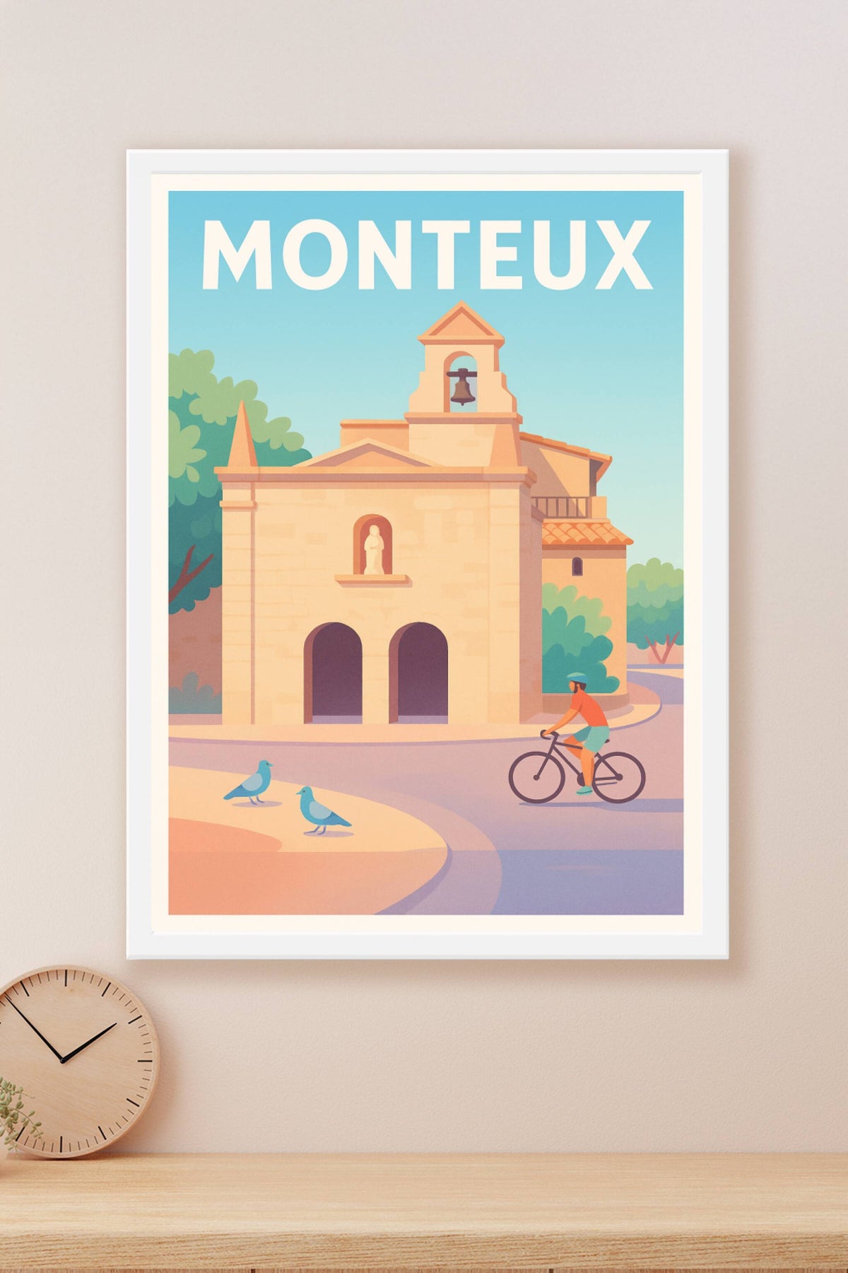 Affiche de Monteux - Tranquillité et charme provençal
