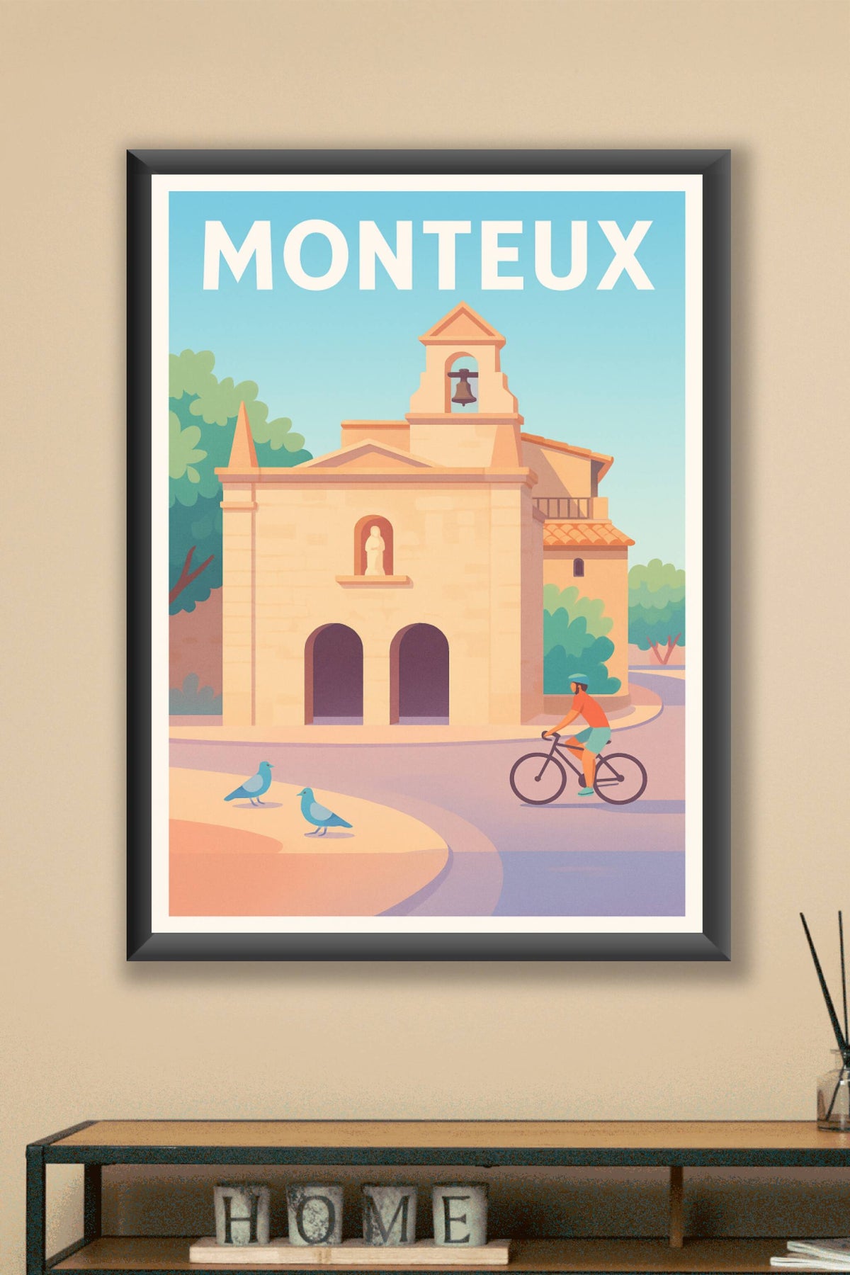 Affiche de Monteux - Tranquillité et charme provençal