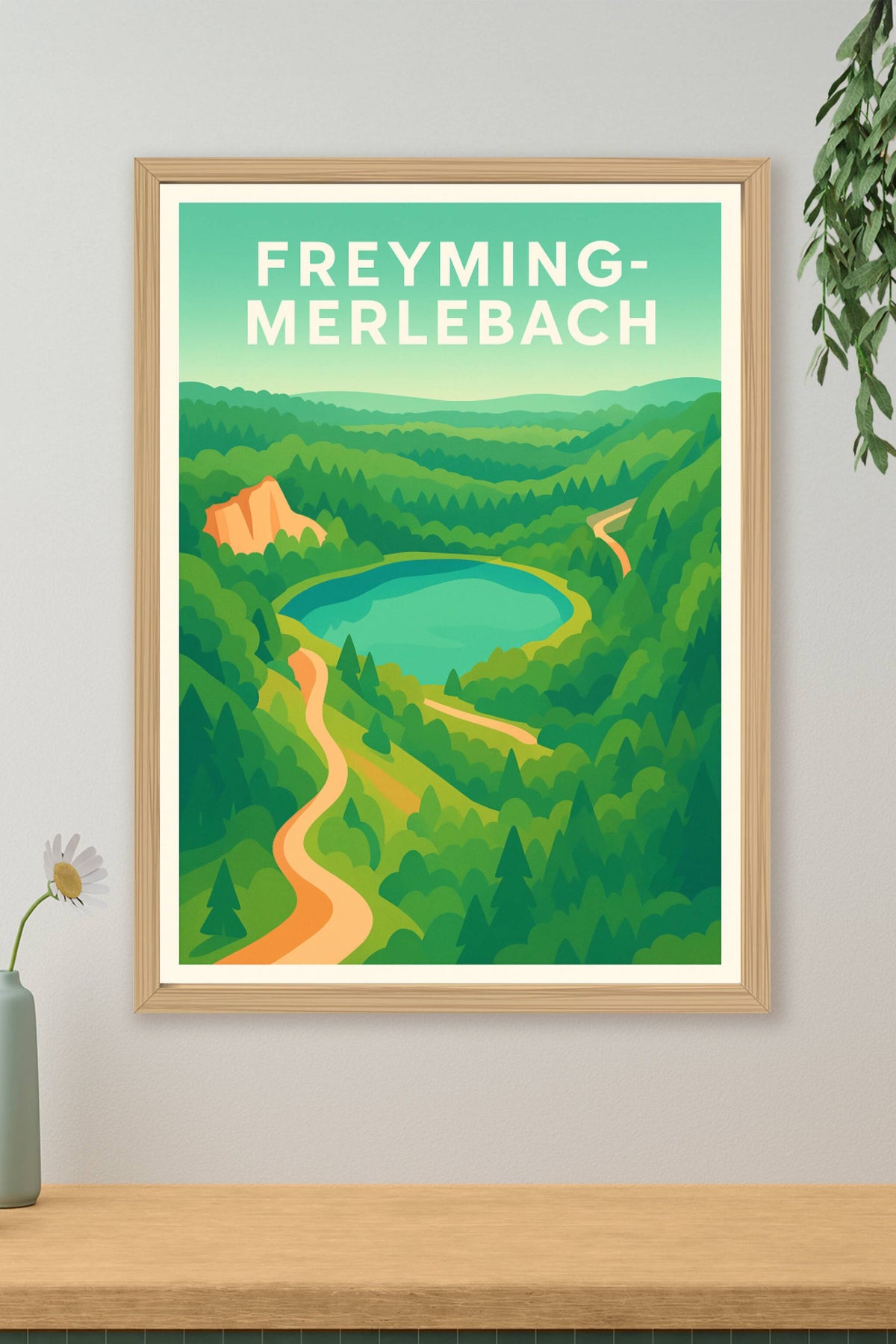 Affiche de Freyming-Merlebach - Évasion nature au cœur des forêts verdoyantes