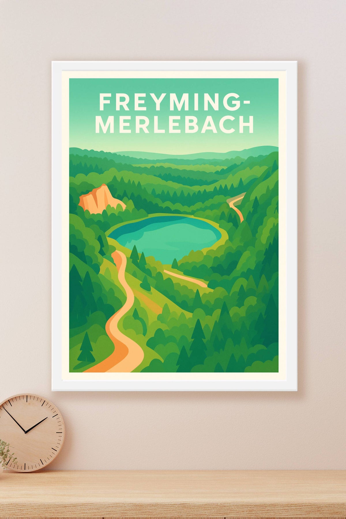 Affiche de Freyming-Merlebach - Évasion nature au cœur des forêts verdoyantes