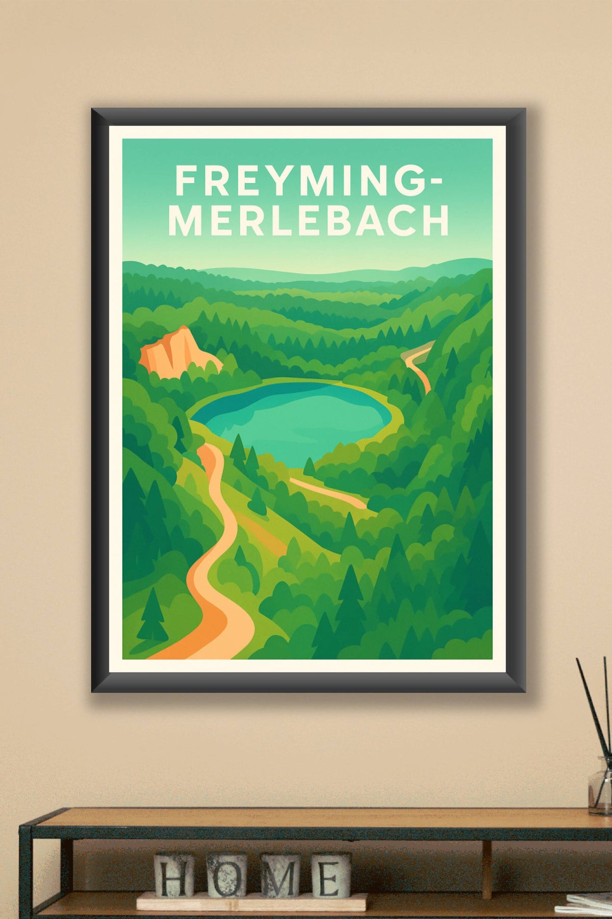 Affiche de Freyming-Merlebach - Évasion nature au cœur des forêts verdoyantes