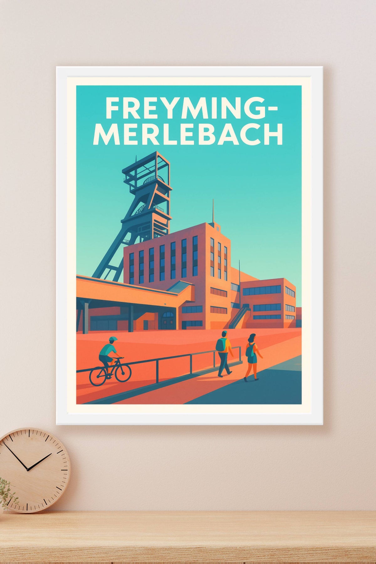 Affiche de Freyming-Merlebach - Charme industriel et vie urbaine