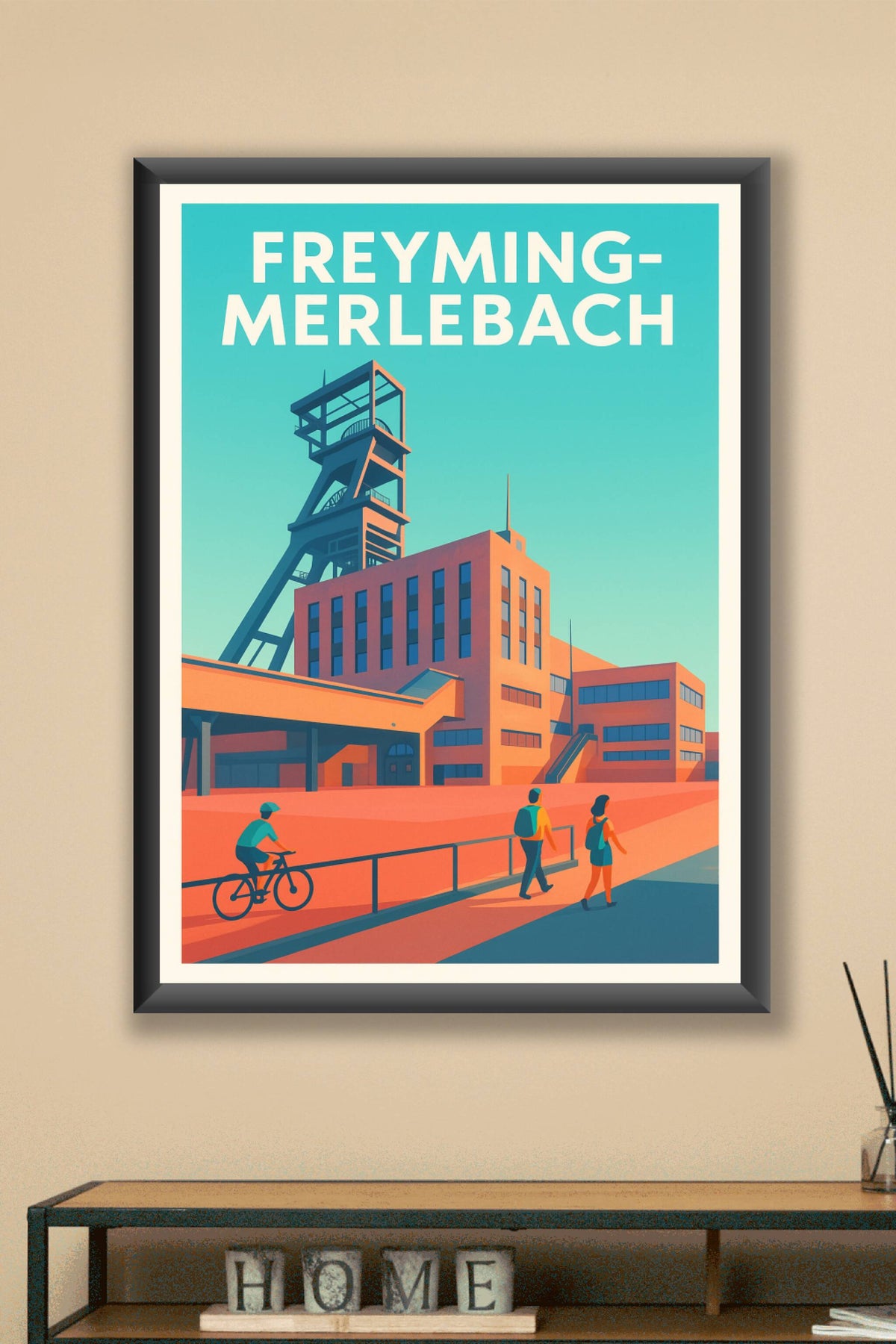 Affiche de Freyming-Merlebach - Charme industriel et vie urbaine