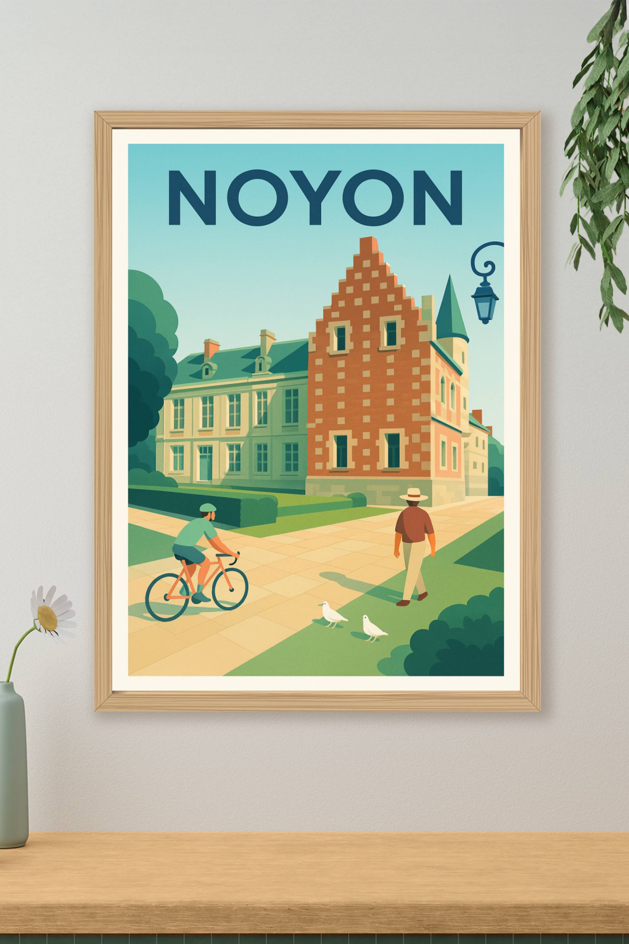 Affiche de Noyon - Charme et sérénité au cœur de la ville