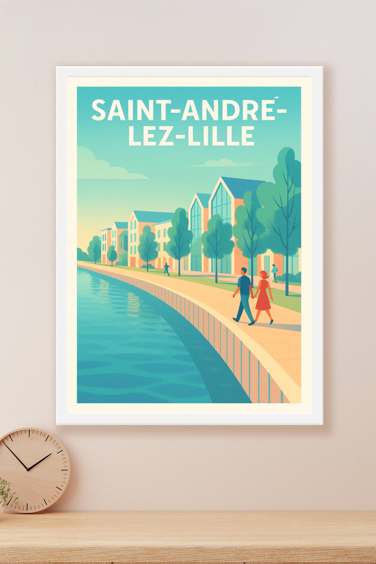 Affiche de Saint-André-lez-Lille - Promenade au bord de l'eau
