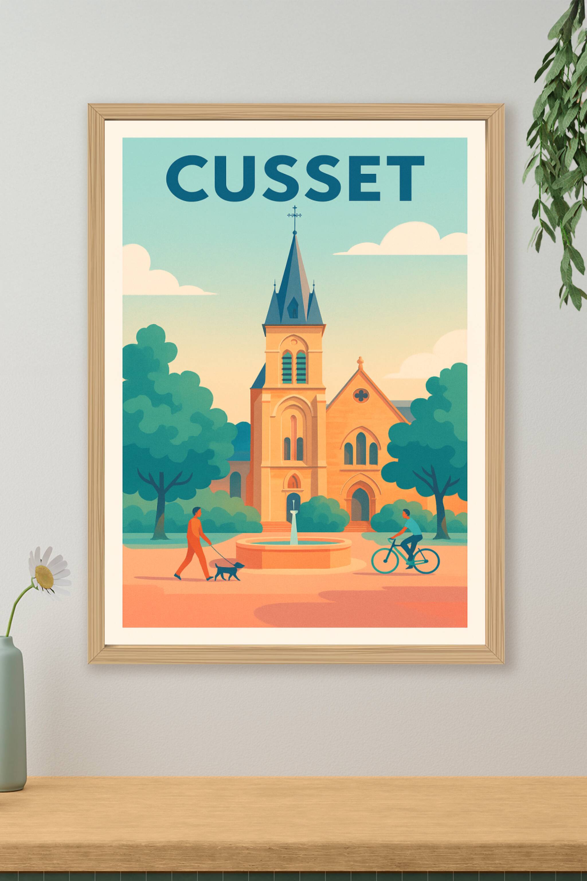 Affiche de Cusset - Charme et sérénité au cœur de la ville