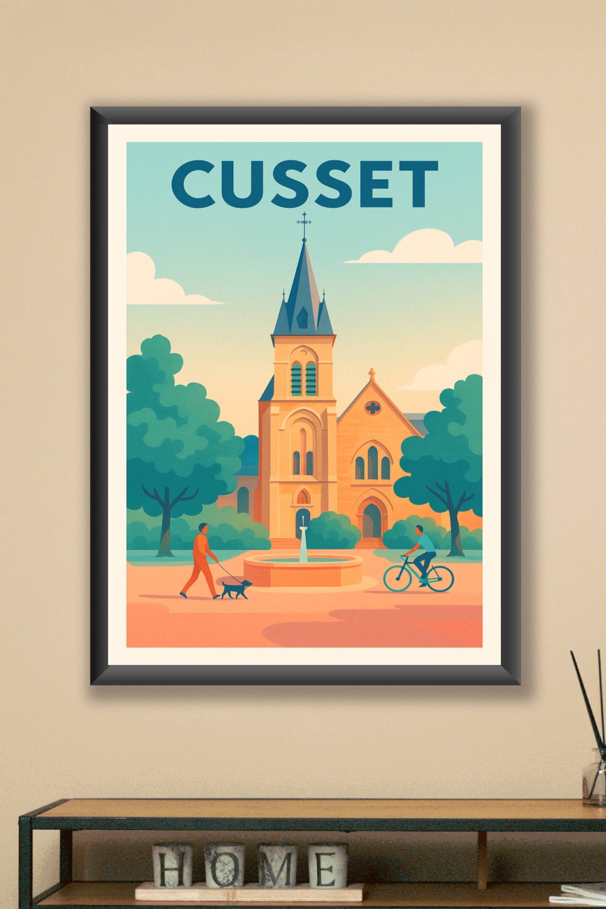 Affiche de Cusset - Charme et sérénité au cœur de la ville