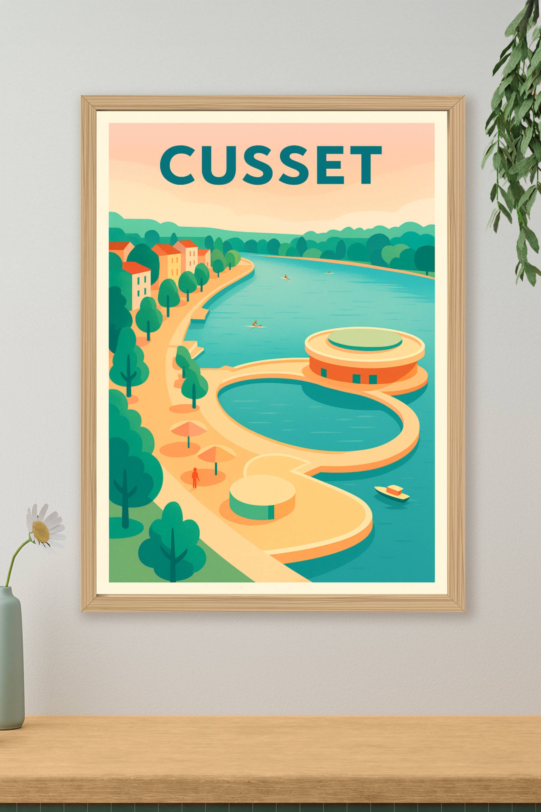 Affiche de Cusset - Escapade estivale au bord de l'eau