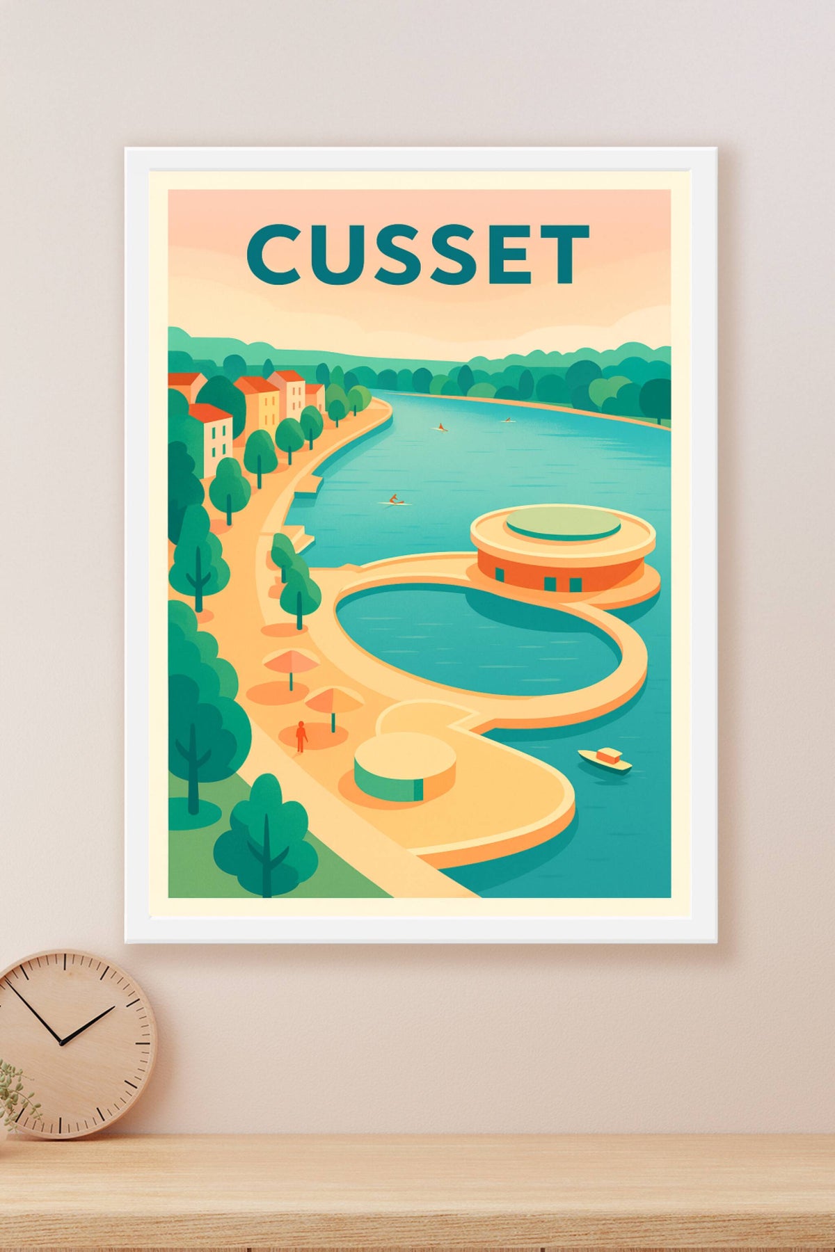 Affiche de Cusset - Escapade estivale au bord de l'eau