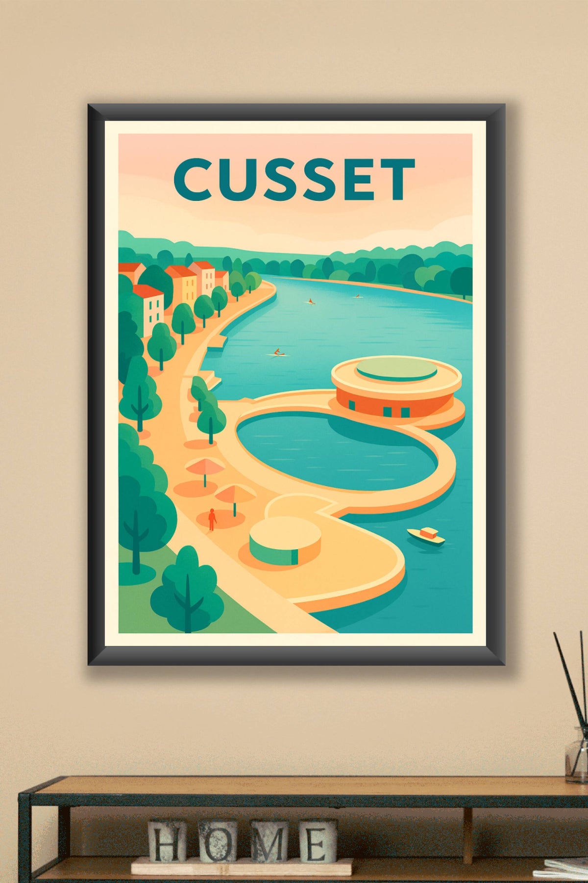 Affiche de Cusset - Escapade estivale au bord de l'eau