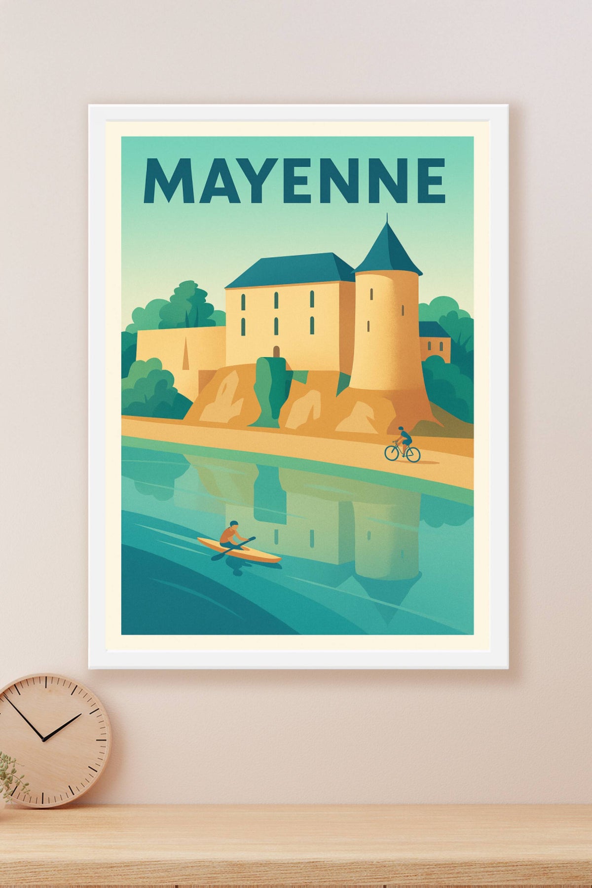 Affiche de Mayenne - Un cadre naturel et historique apaisant