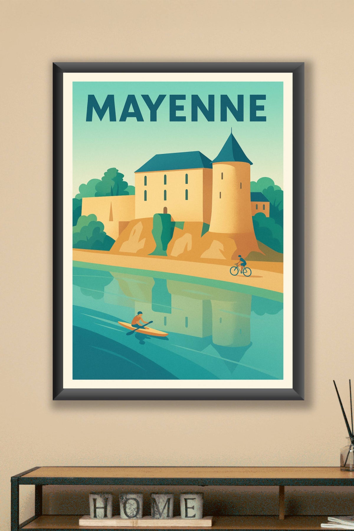 Affiche de Mayenne - Un cadre naturel et historique apaisant