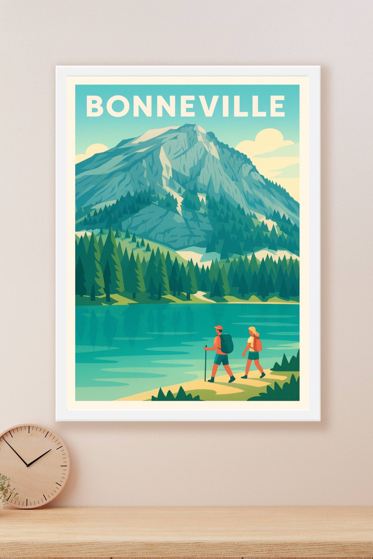 Affiche de Bonneville - Évasion au cœur des montagnes
