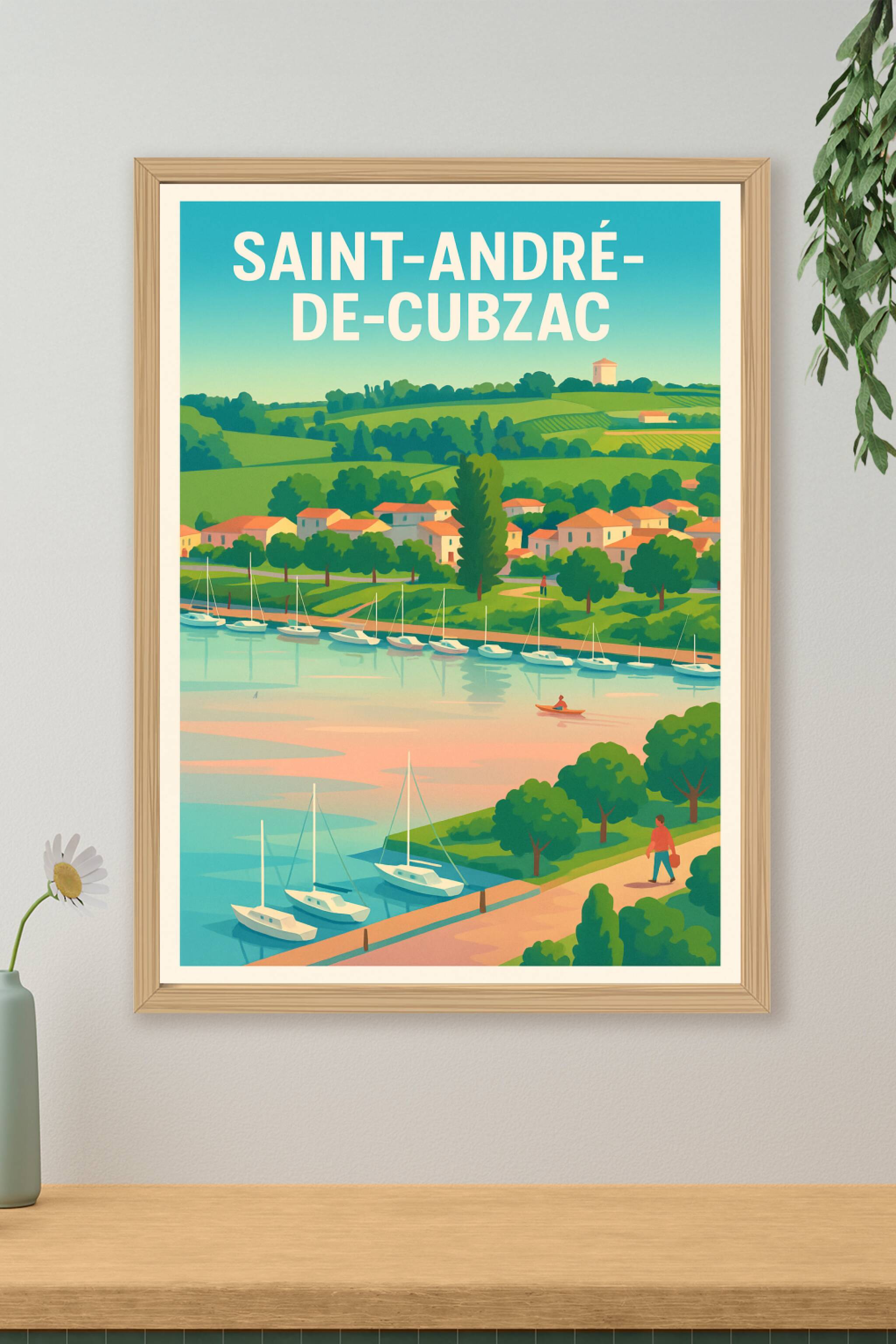 Affiche de Saint-André-de-Cubzac - Harmonie riveraine et douceur de vivre