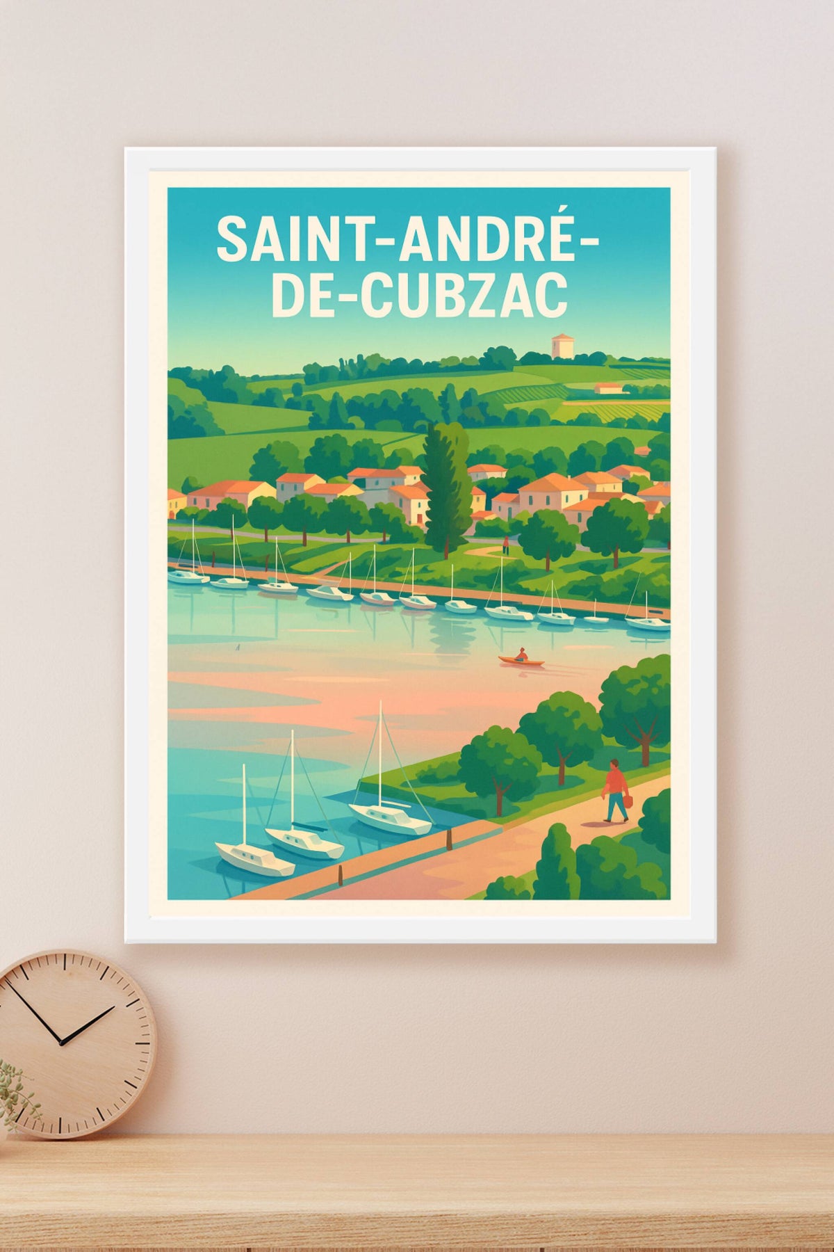Affiche de Saint-André-de-Cubzac - Harmonie riveraine et douceur de vivre