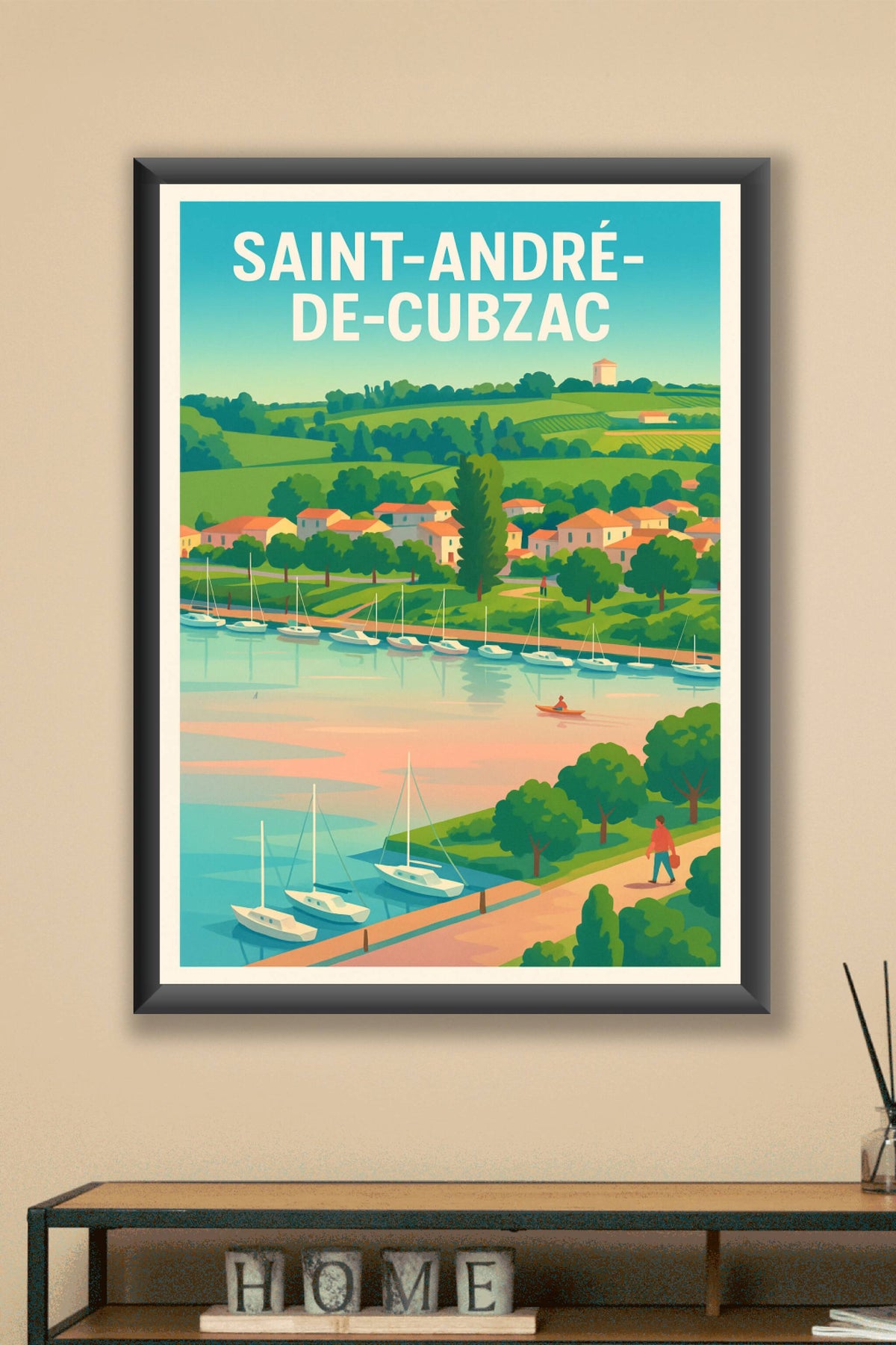 Affiche de Saint-André-de-Cubzac - Harmonie riveraine et douceur de vivre