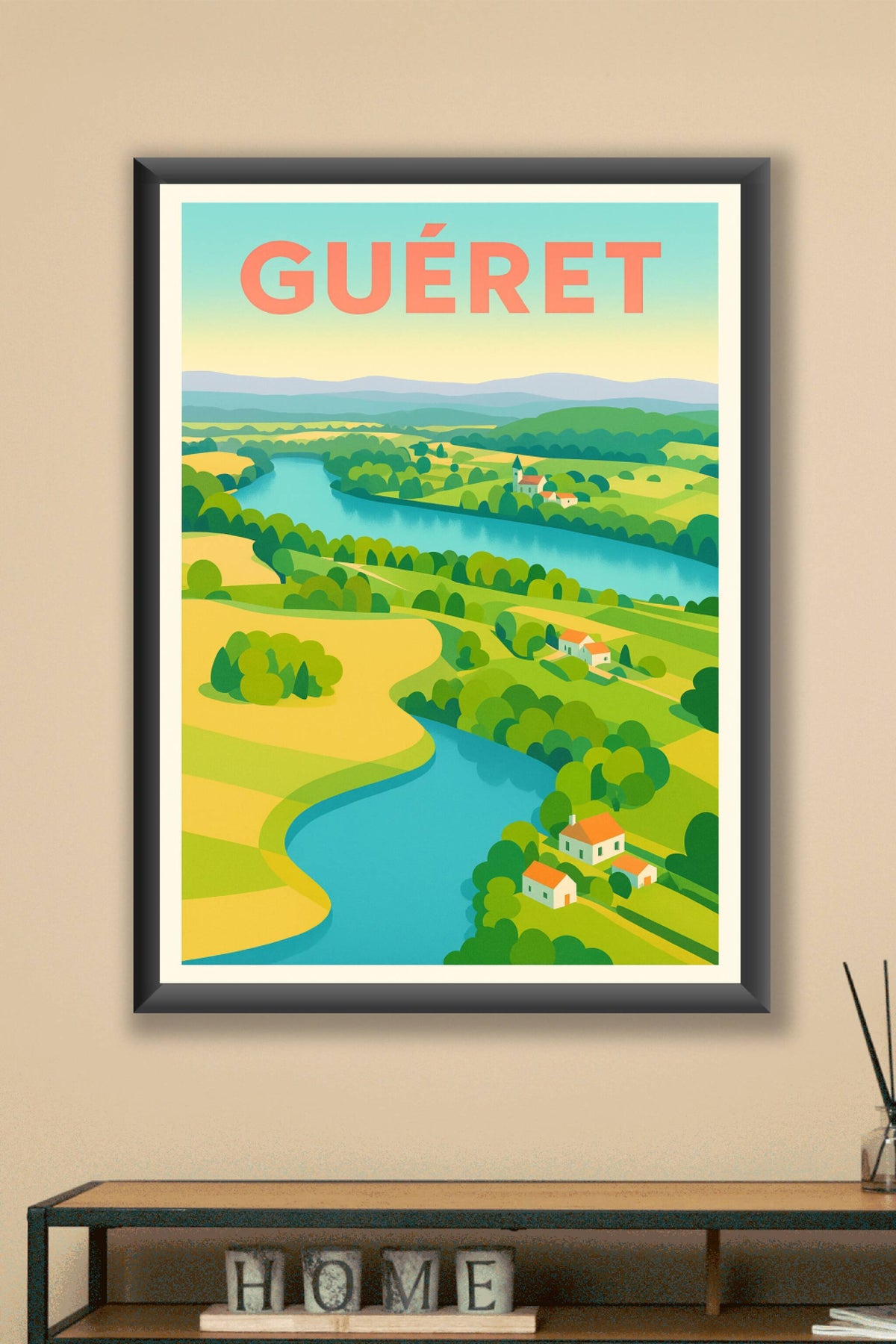 Affiche de Guéret - Évasion bucolique au fil de la rivière
