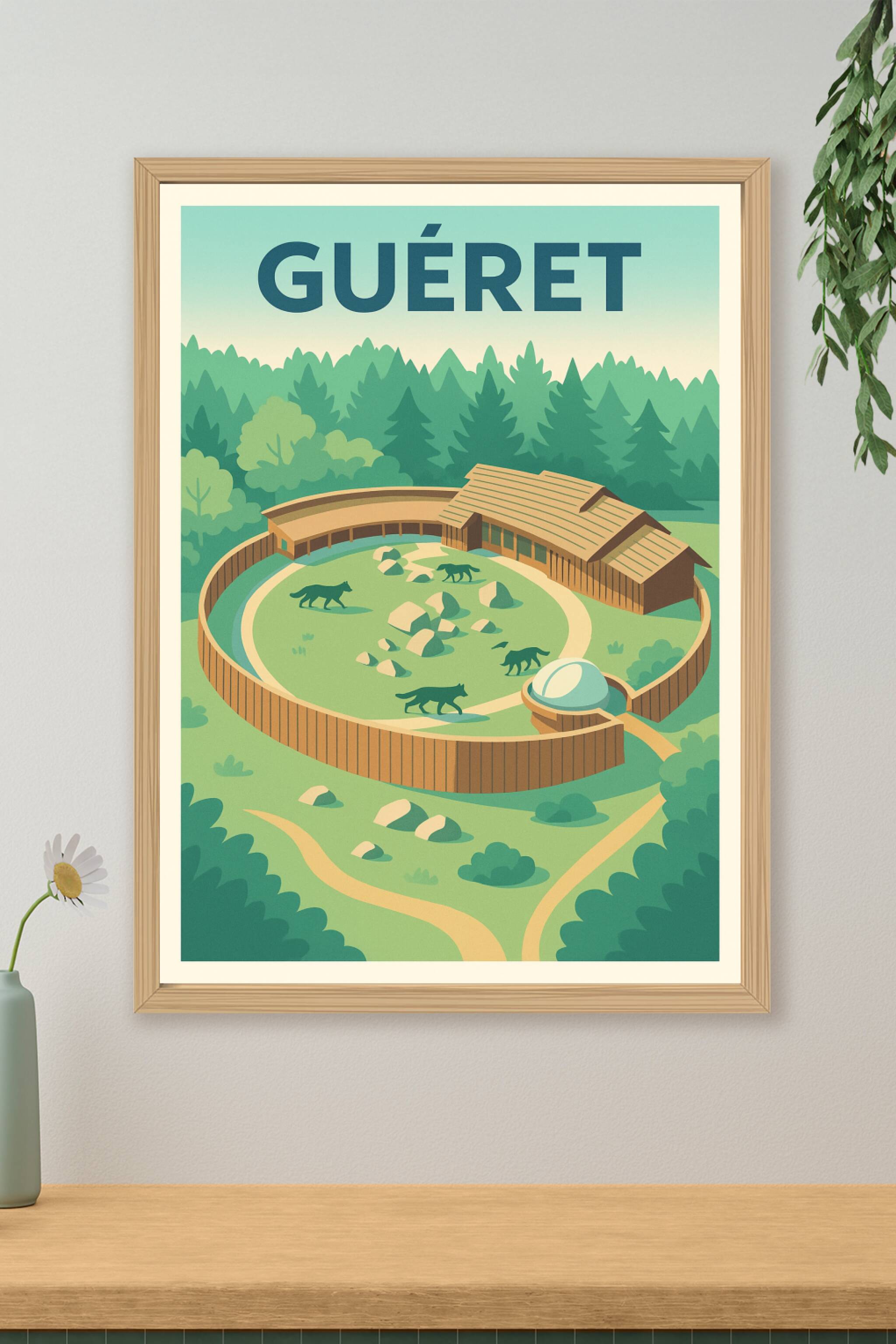 Affiche de Guéret - La nature sauvage au cœur de la Creuse