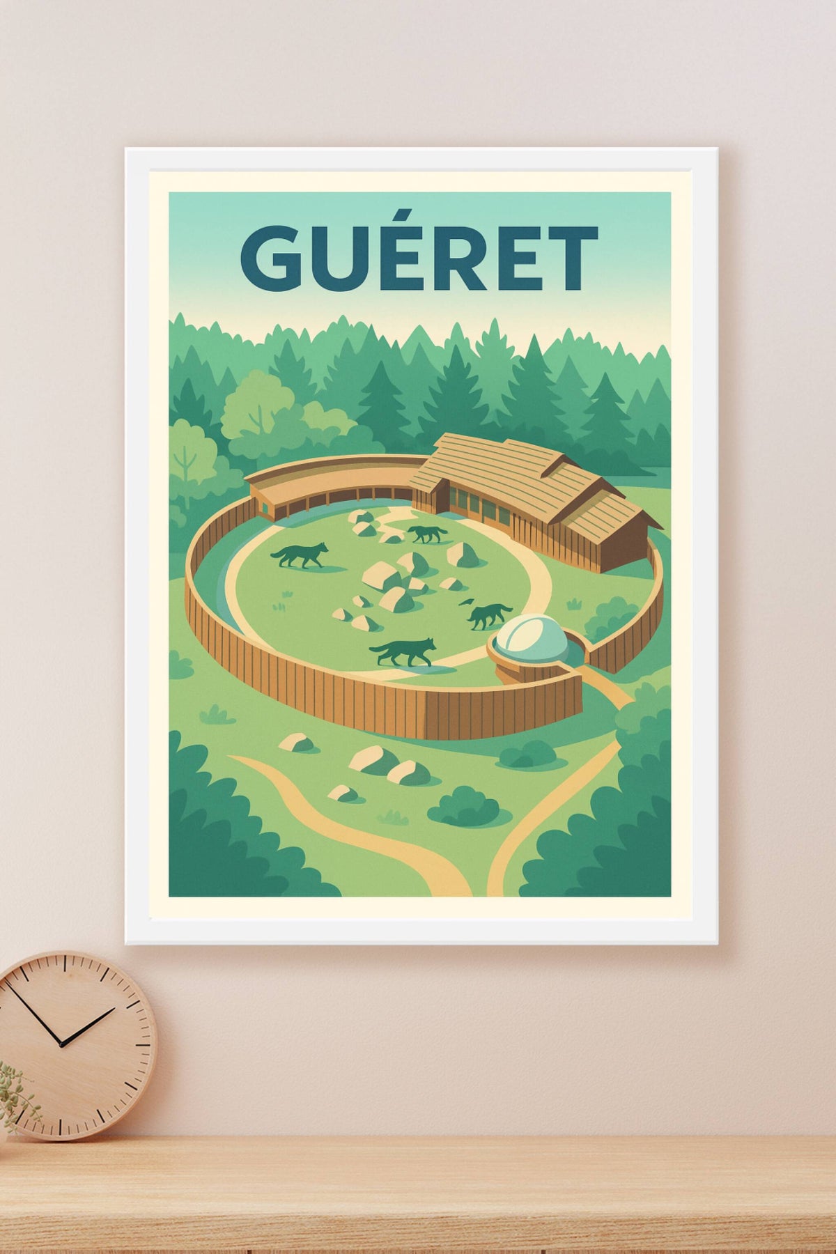 Affiche de Guéret - La nature sauvage au cœur de la Creuse