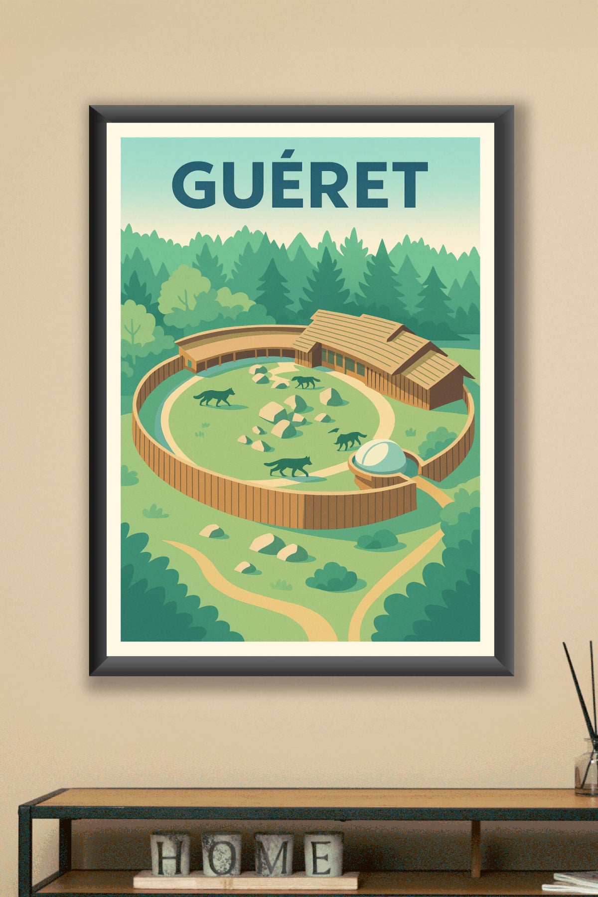 Affiche de Guéret - La nature sauvage au cœur de la Creuse