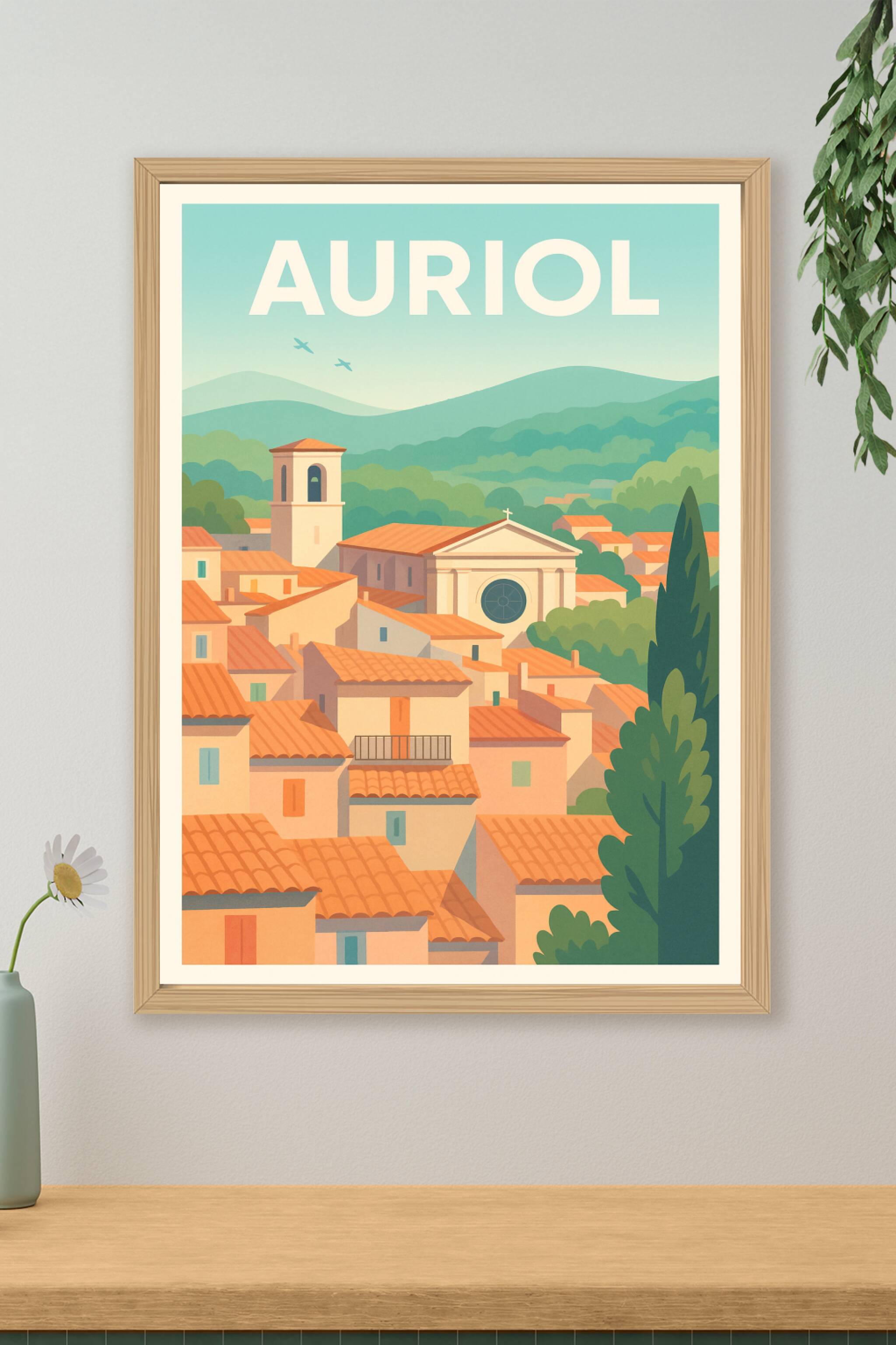 Affiche de Auriol - Charme provençal ensoleillé