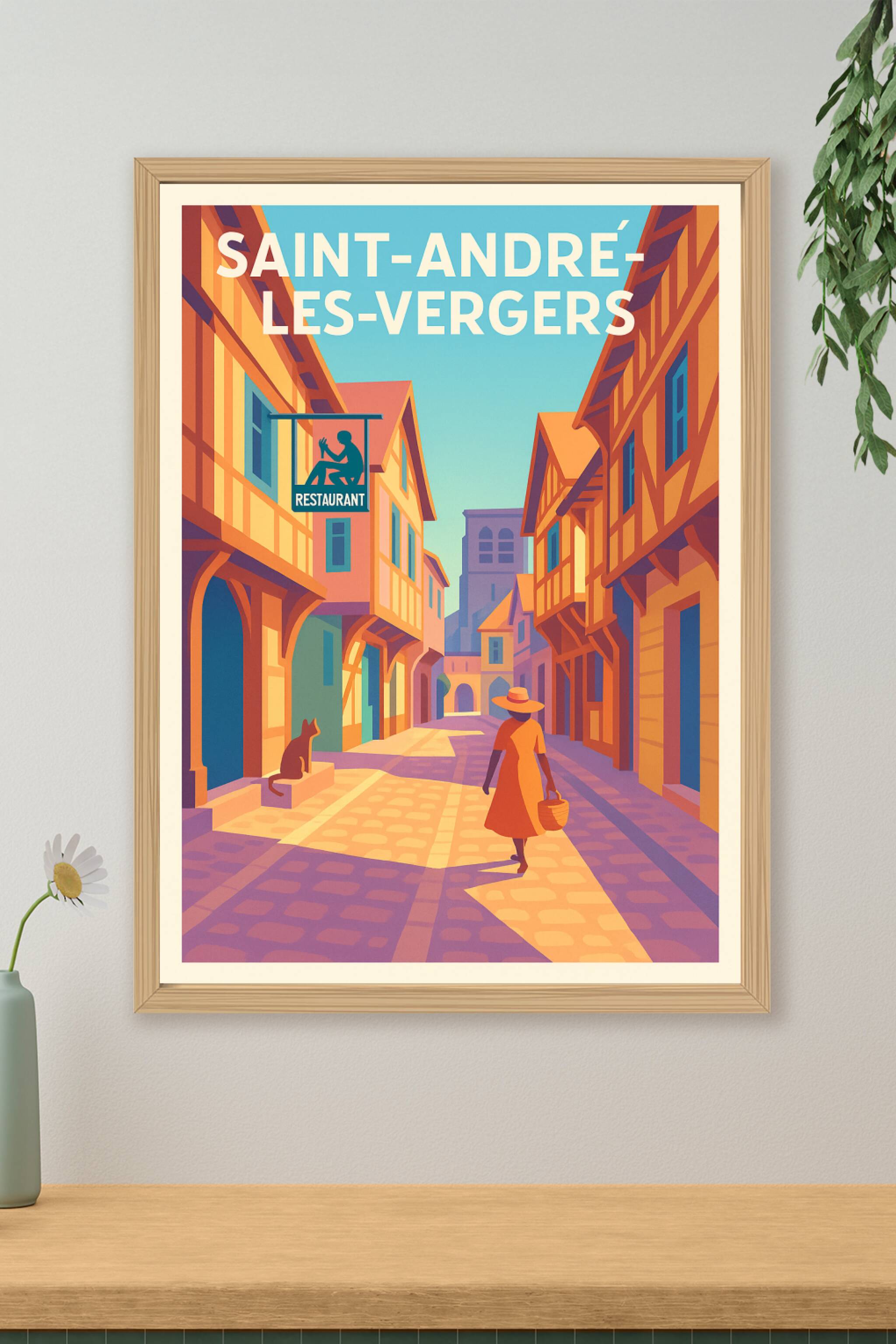 Affiche de Saint-André-les-Vergers - Flânerie dans les ruelles ensoleillées