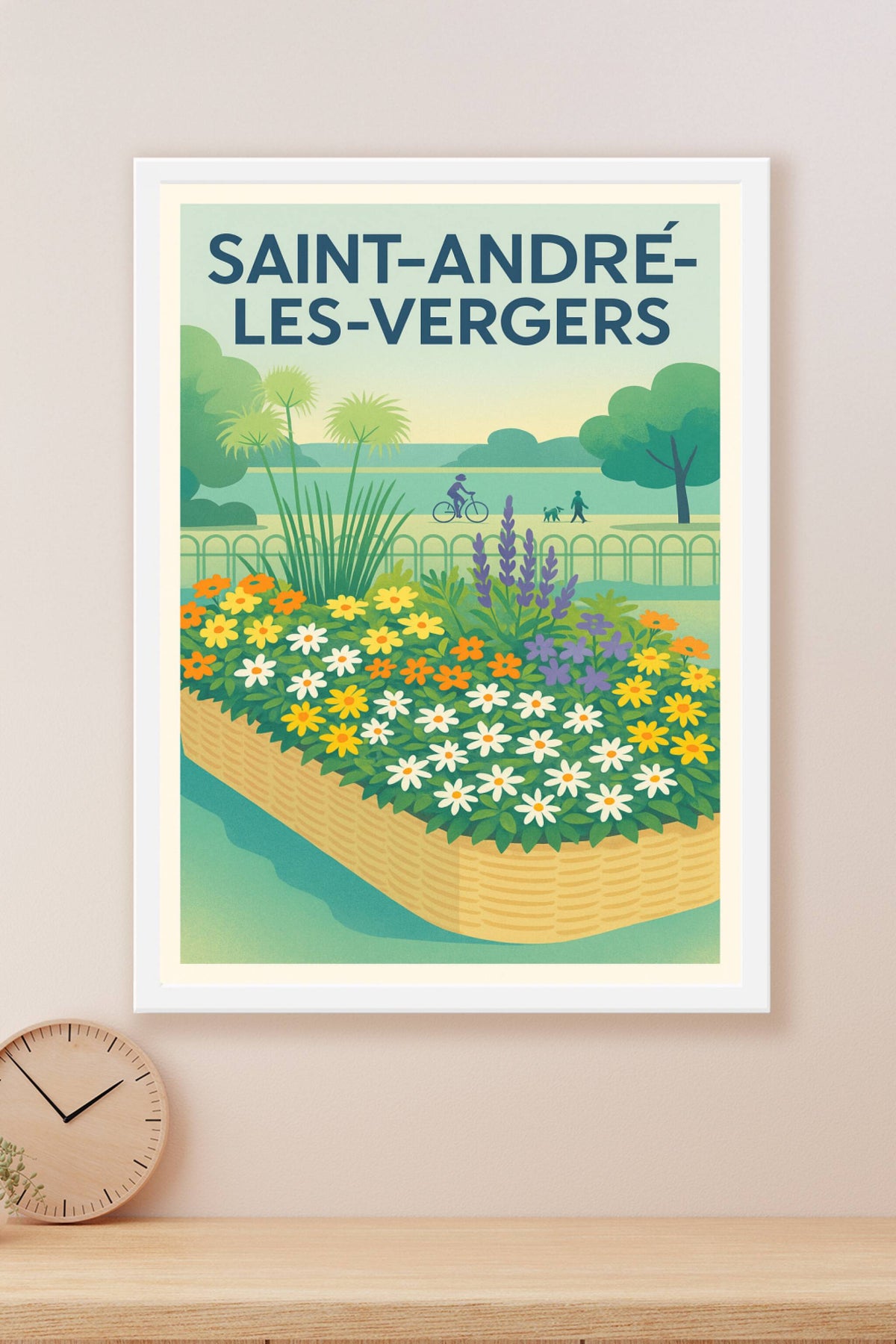 Affiche de Saint-André-les-Vergers - Havre de paix et nature colorée