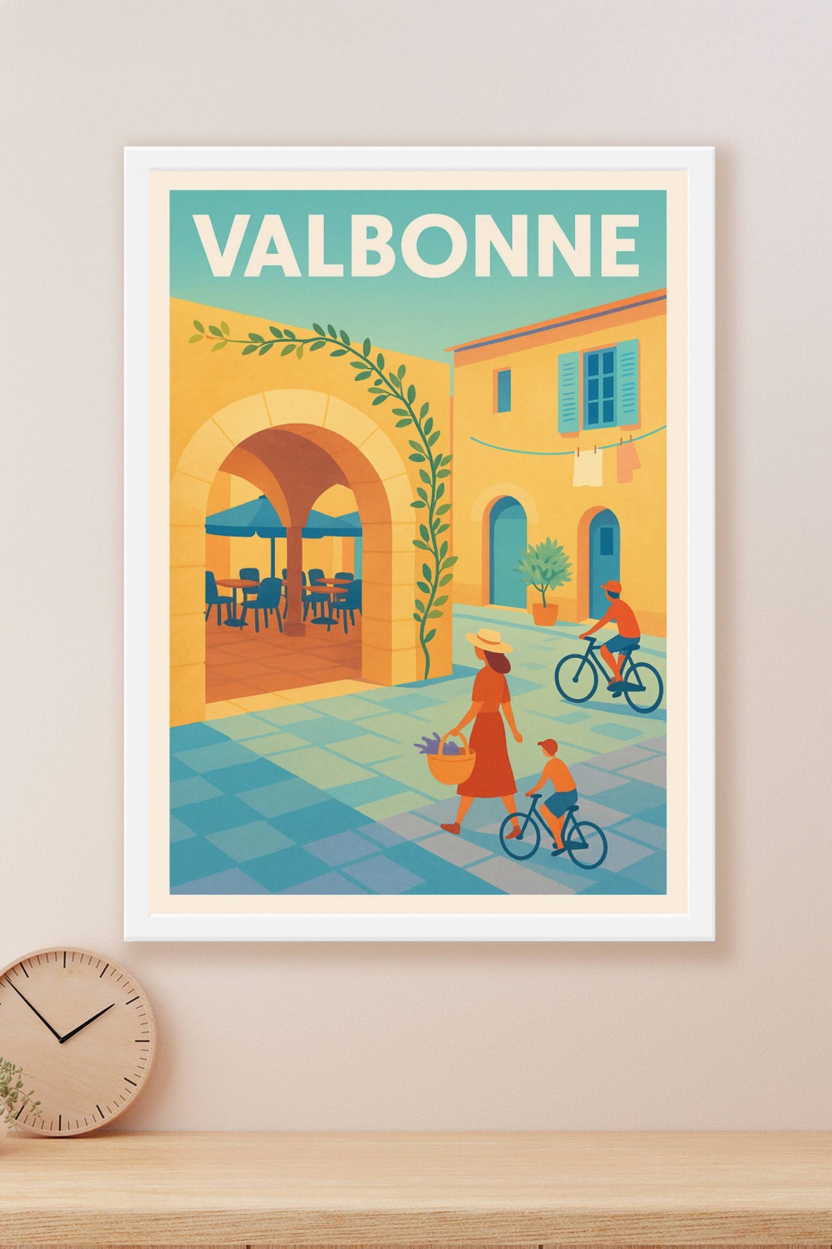 Affiche de Valbonne - Charme Provençal ensoleillé