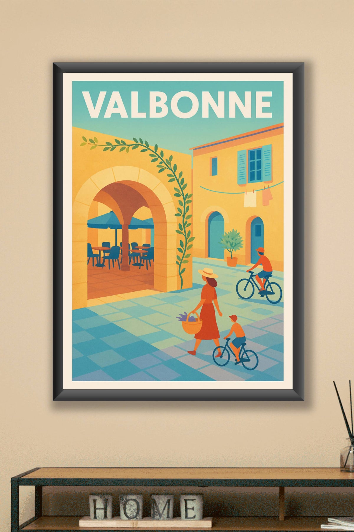 Affiche de Valbonne - Charme Provençal ensoleillé