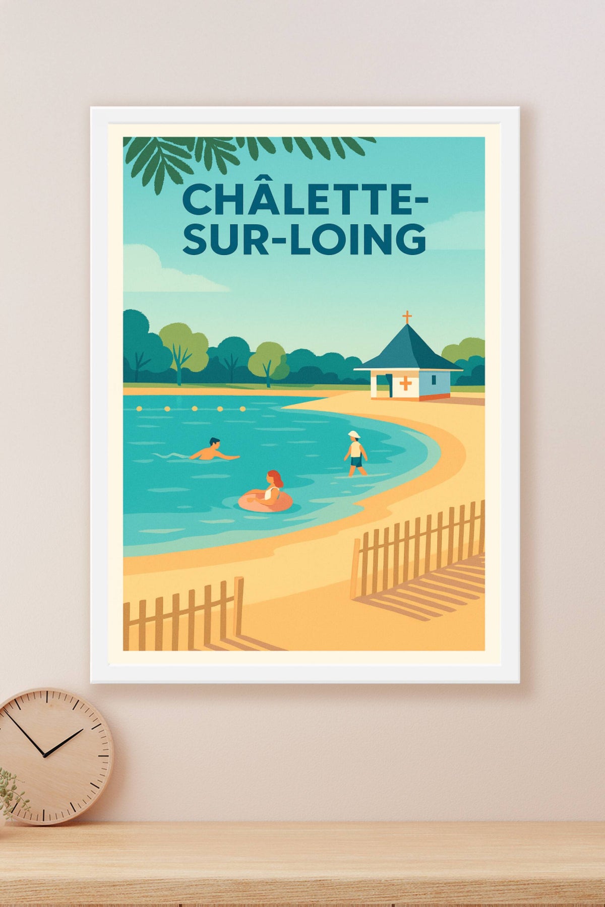 Affiche de Châlette-sur-Loing - Douceur estivale au bord de l'eau