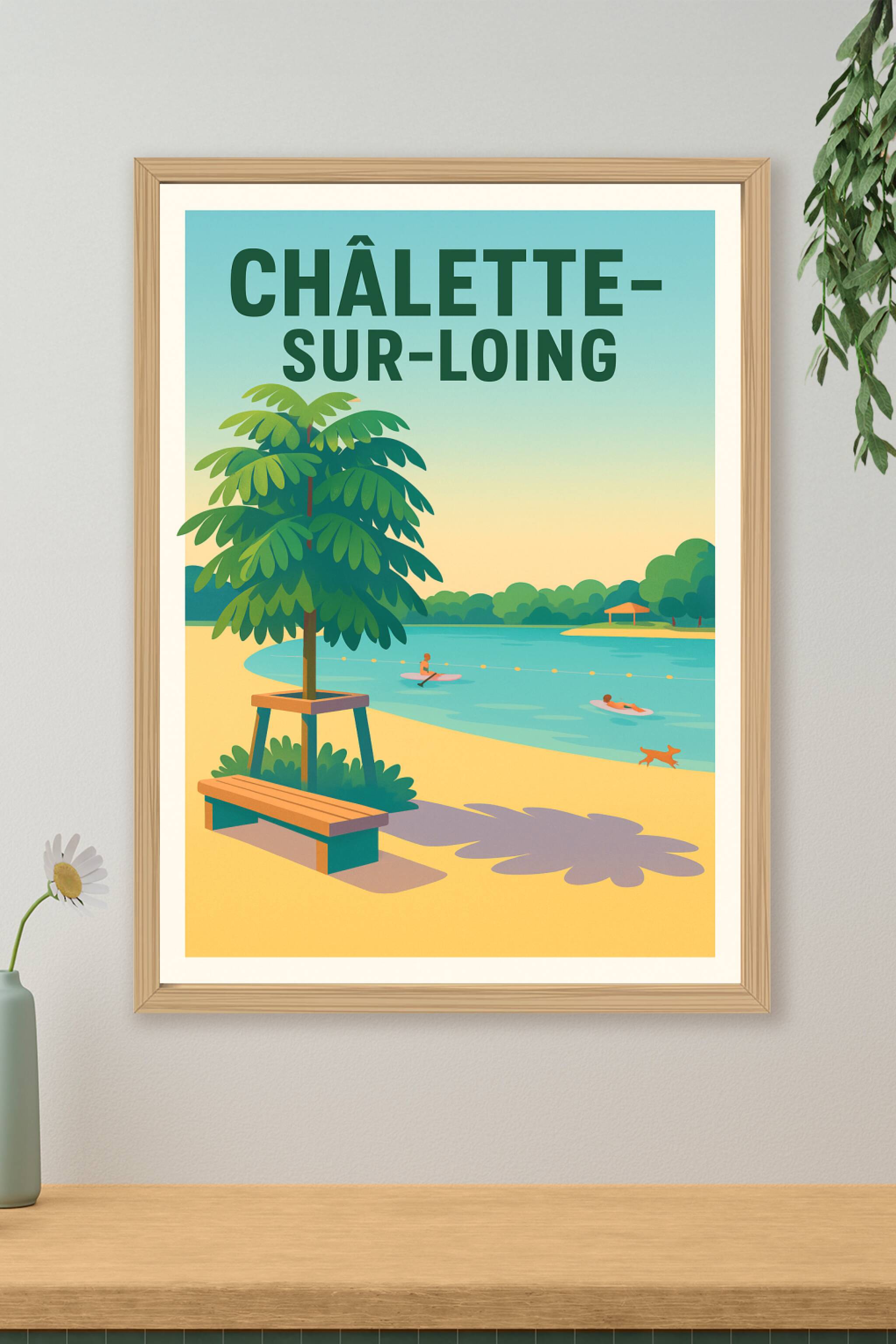 Affiche de Châlette-sur-Loing - Évasion au fil de l'eau