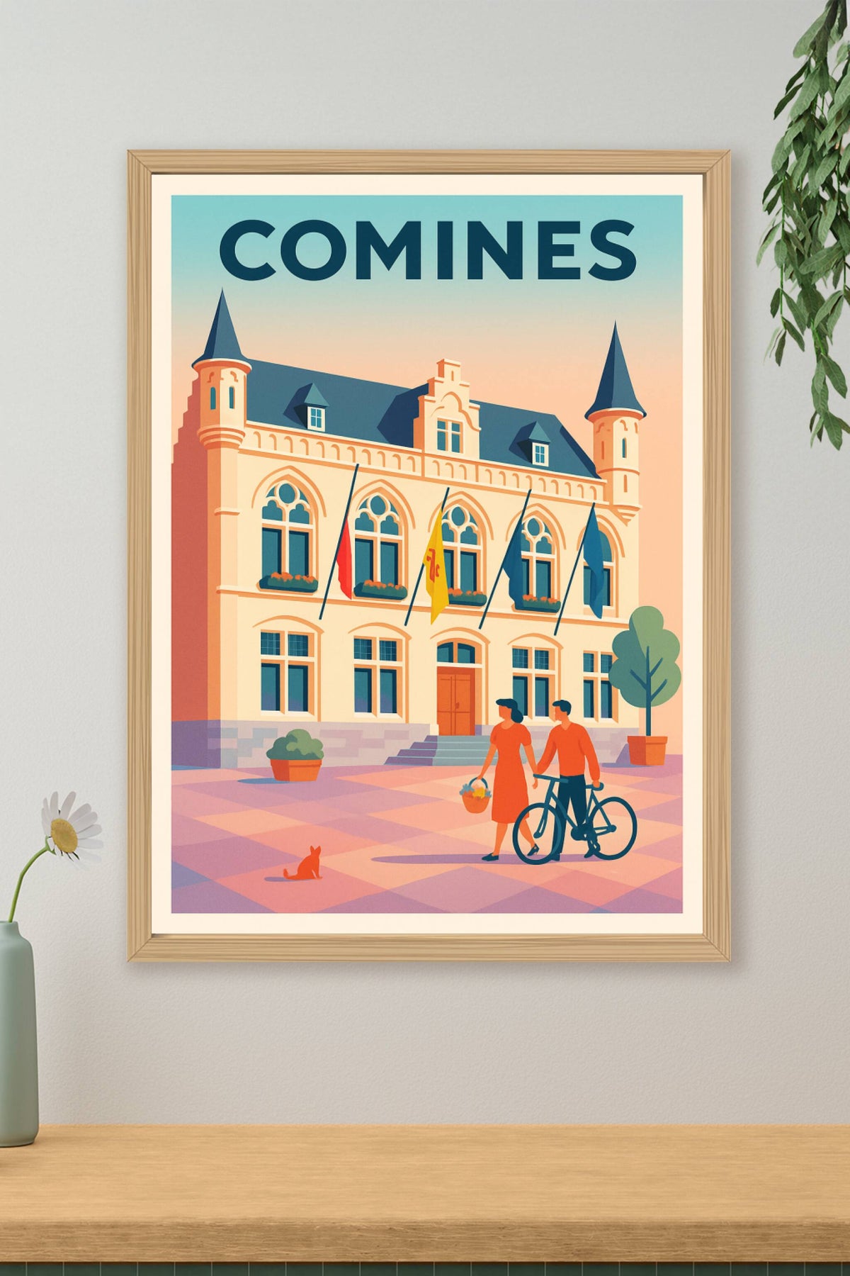 Affiche de Comines - Charme et douceur de la ville frontalière