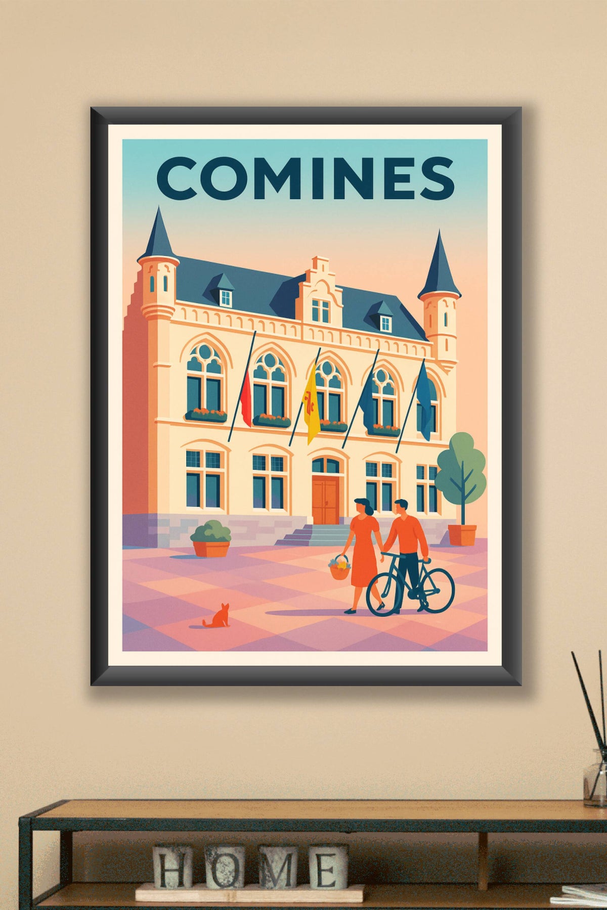 Affiche de Comines - Charme et douceur de la ville frontalière