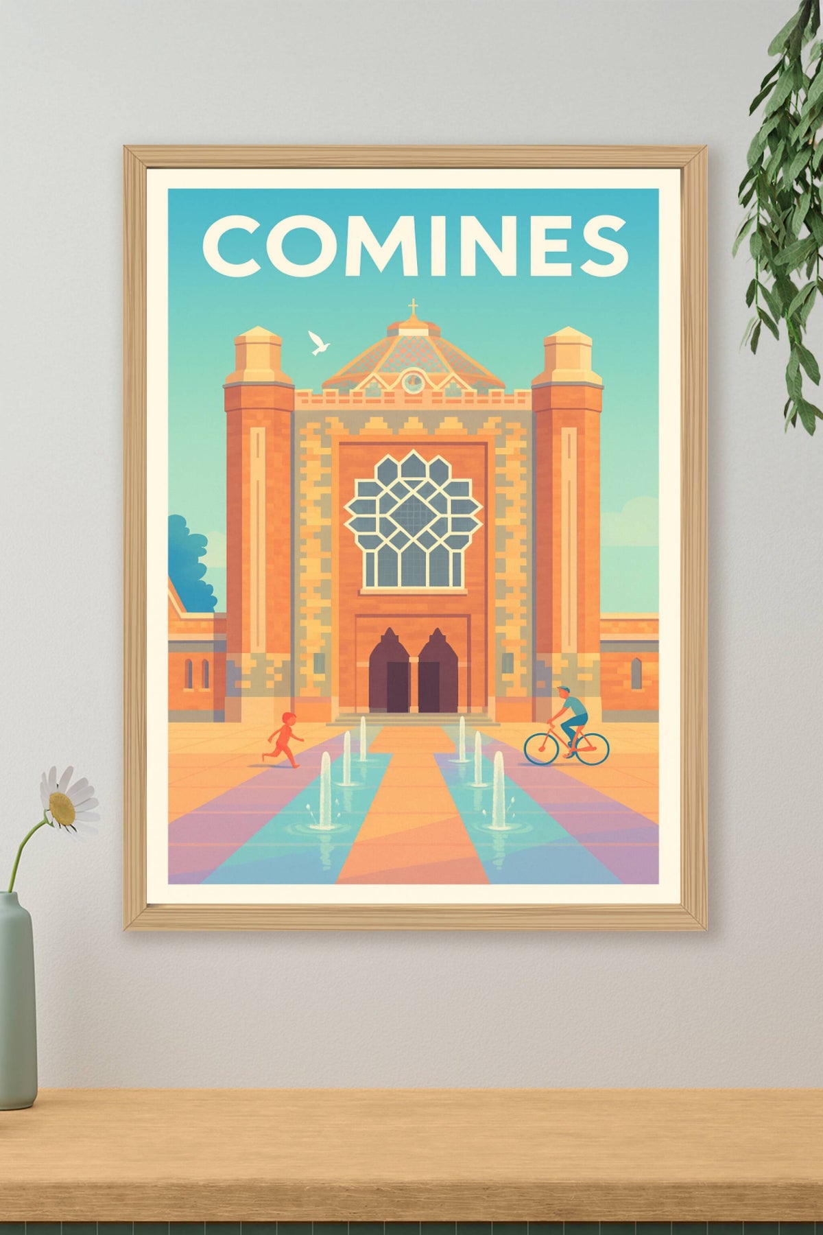 Affiche de Comines - Charme et harmonie architecturale