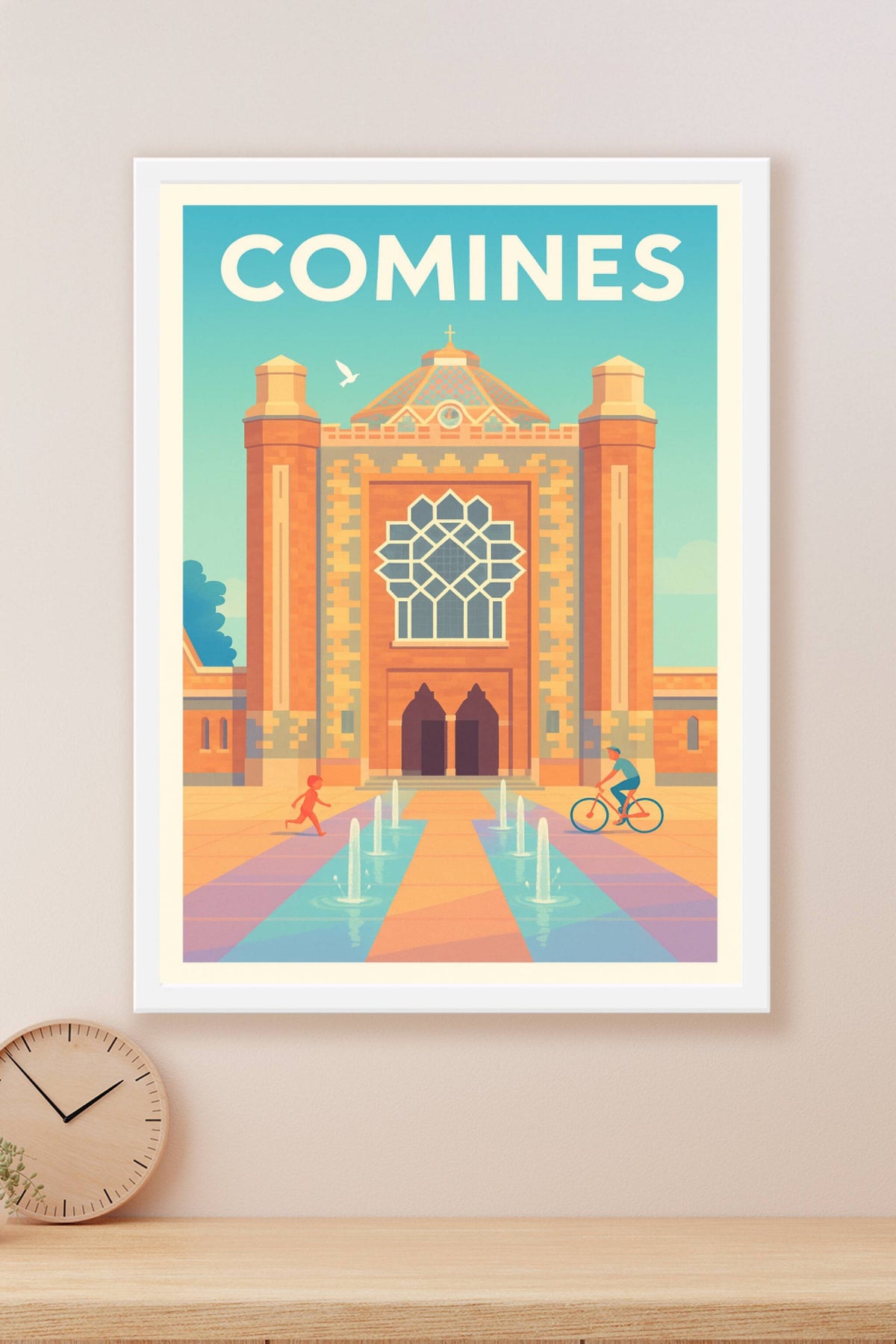 Affiche de Comines - Charme et harmonie architecturale