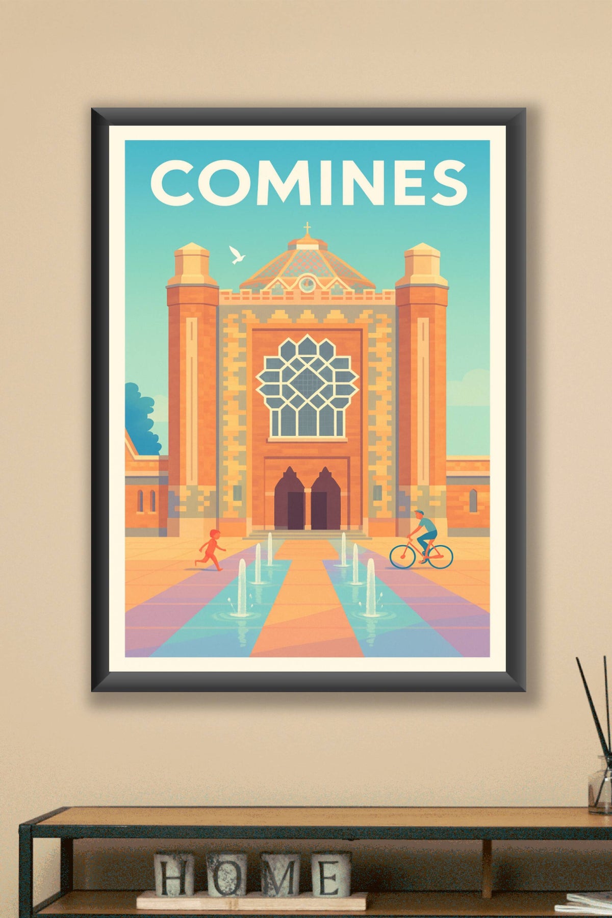 Affiche de Comines - Charme et harmonie architecturale