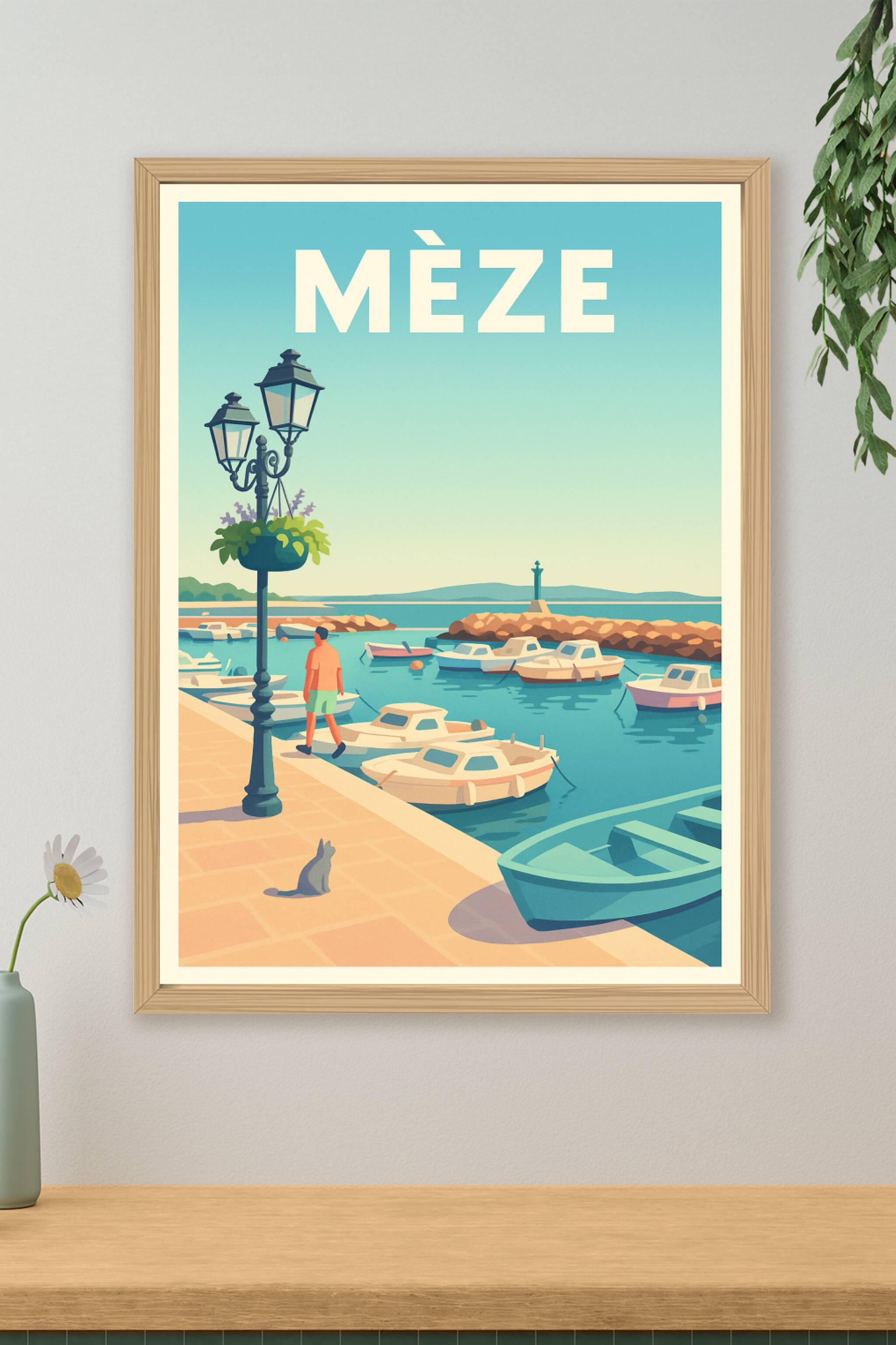 Affiche de Mèze - Escapade paisible au bord de l'eau
