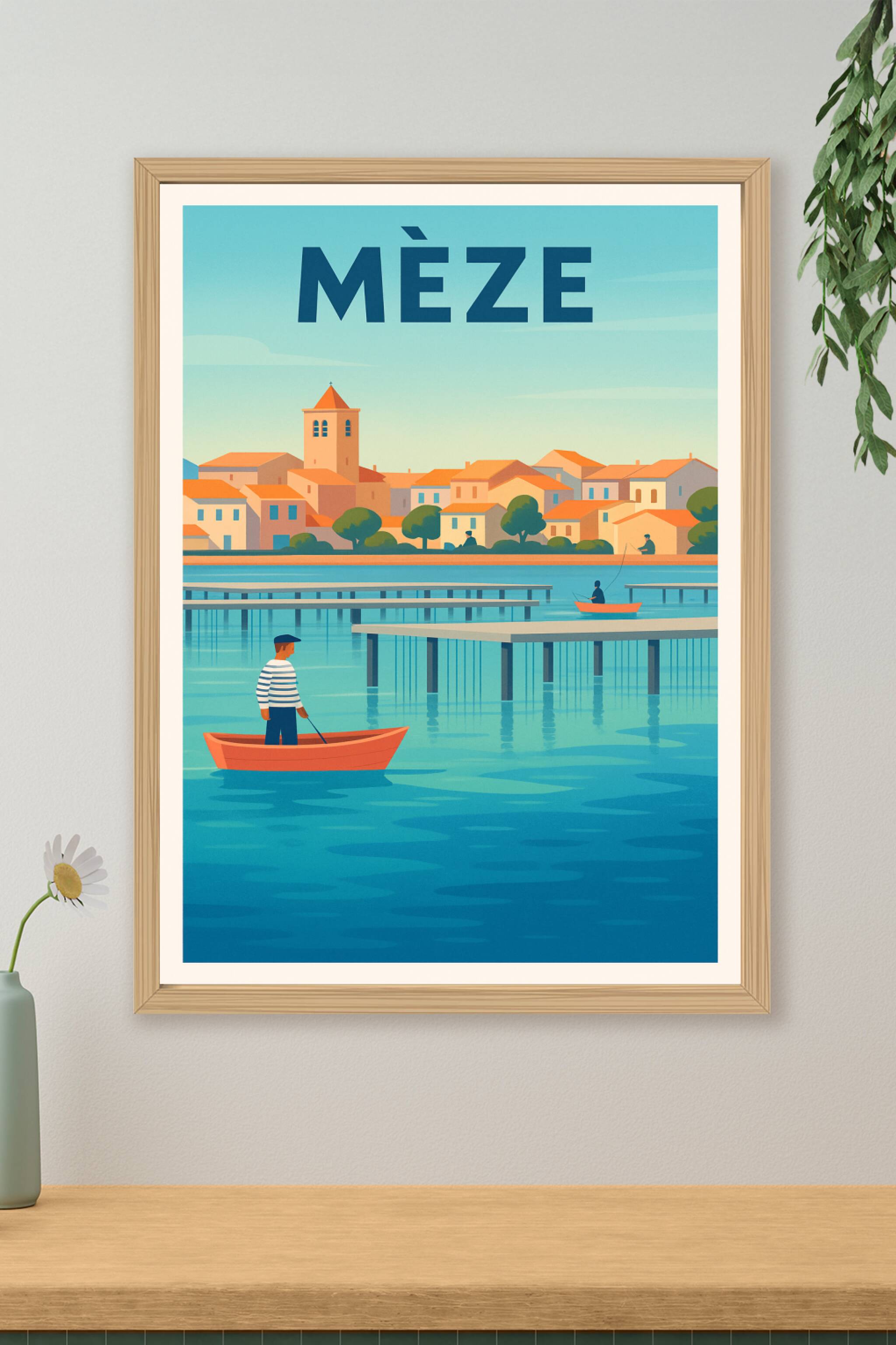 Affiche de Mèze - Sérénité au fil de l'eau