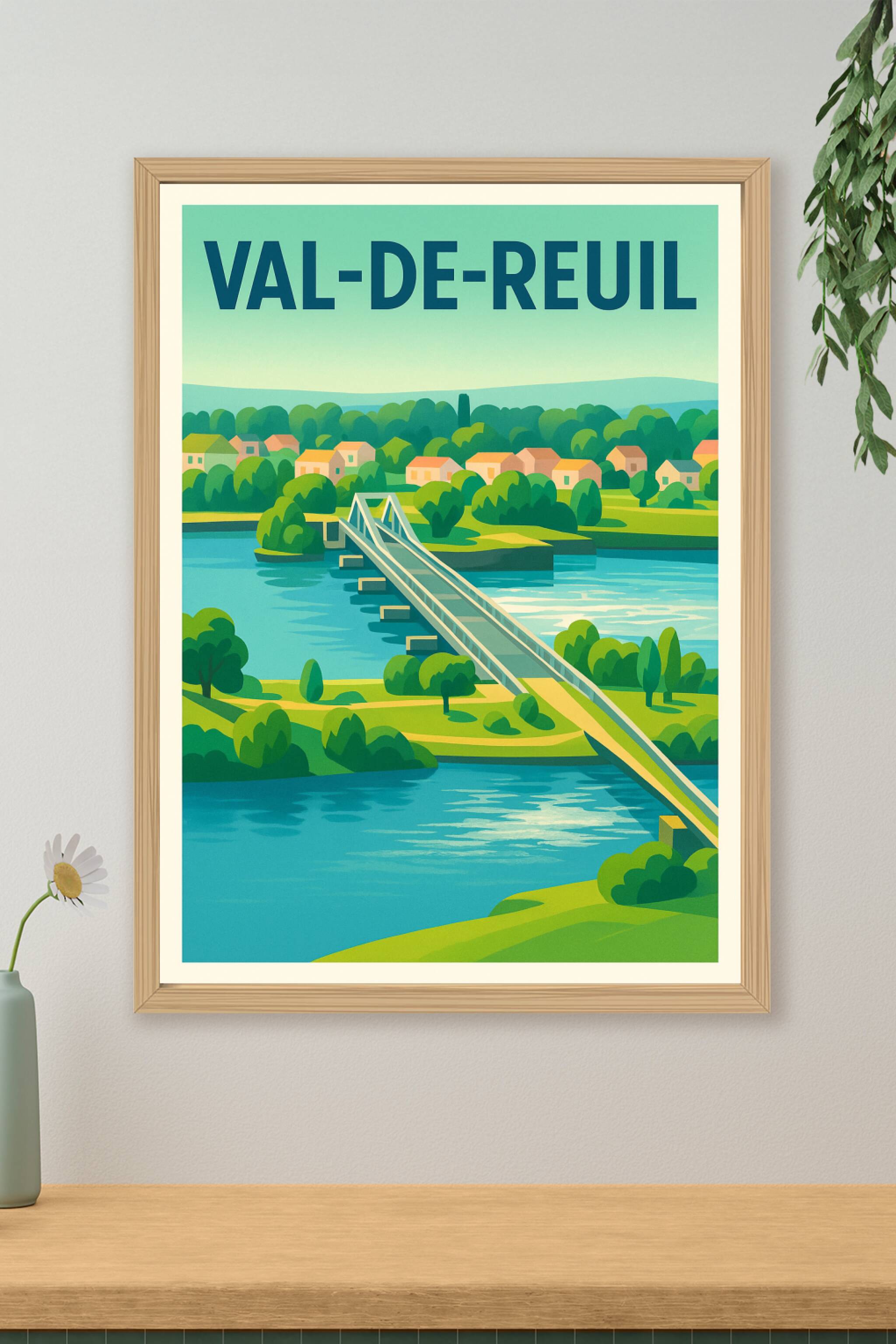 Affiche de Val-de-Reuil - Charme Naturel et Harmonie Verte