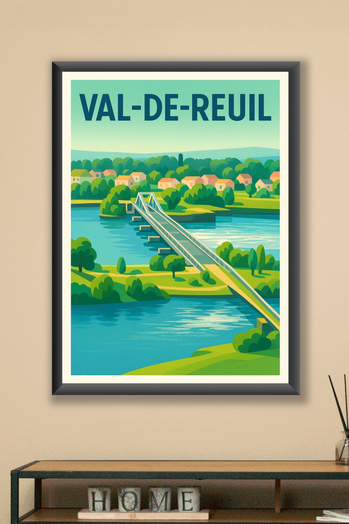 Affiche de Val-de-Reuil - Charme Naturel et Harmonie Verte