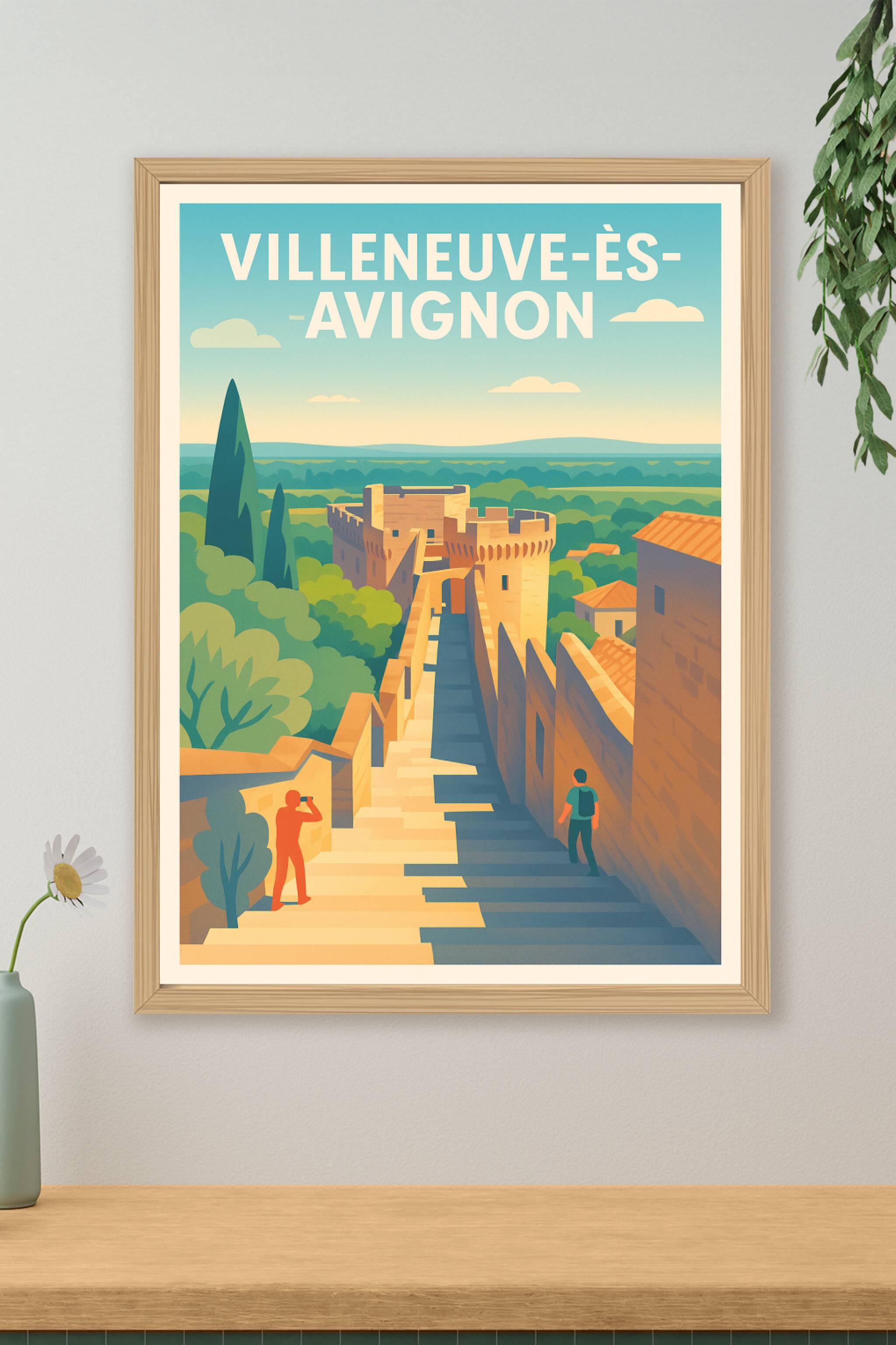 Affiche de Villeneuve-lès-Avignon - Escapade historique et nature