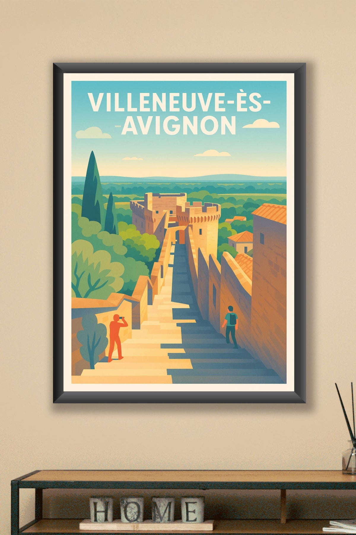 Affiche de Villeneuve-lès-Avignon - Escapade historique et nature