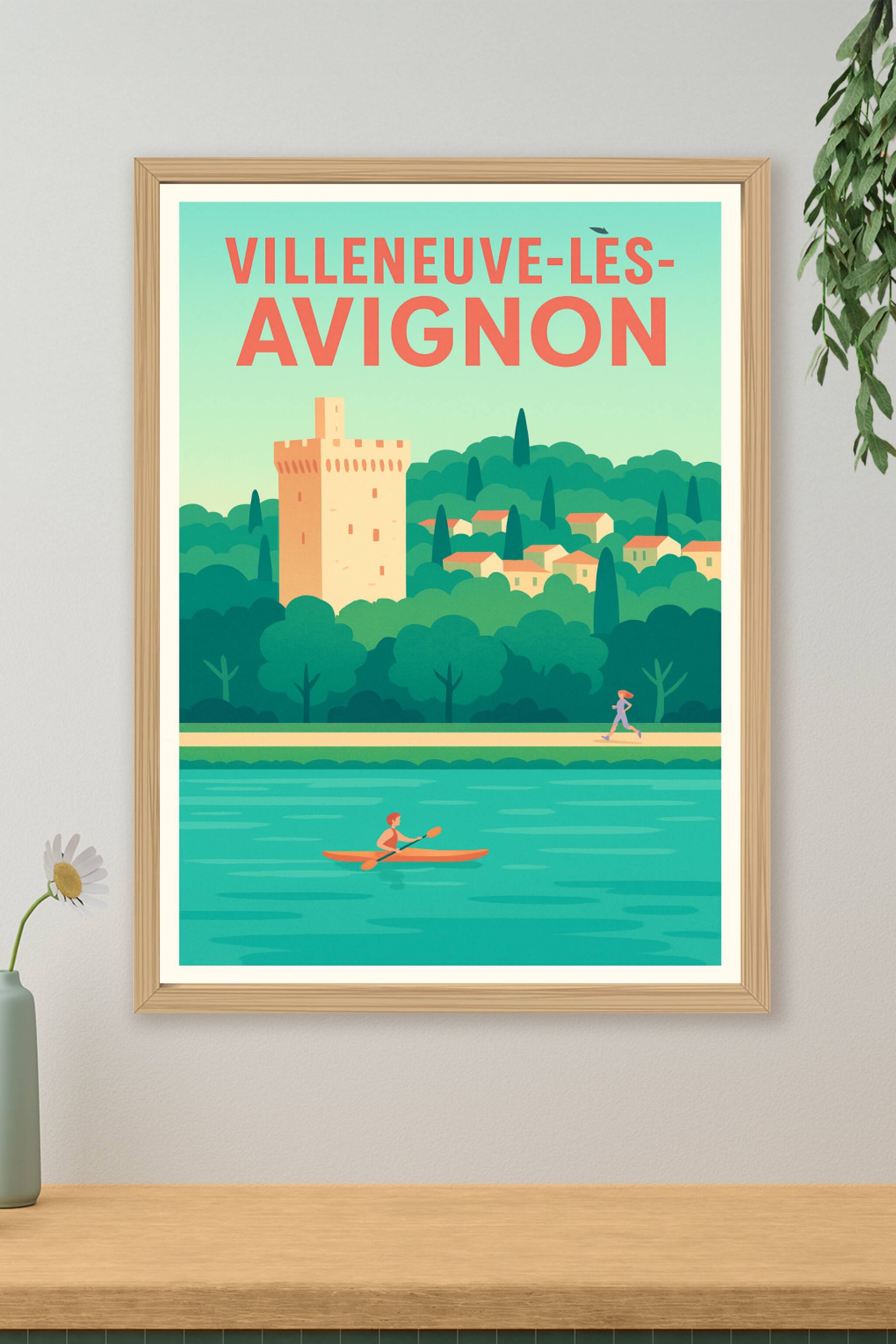 Affiche de Villeneuve-lès-Avignon - L'évasion au fil de l'eau
